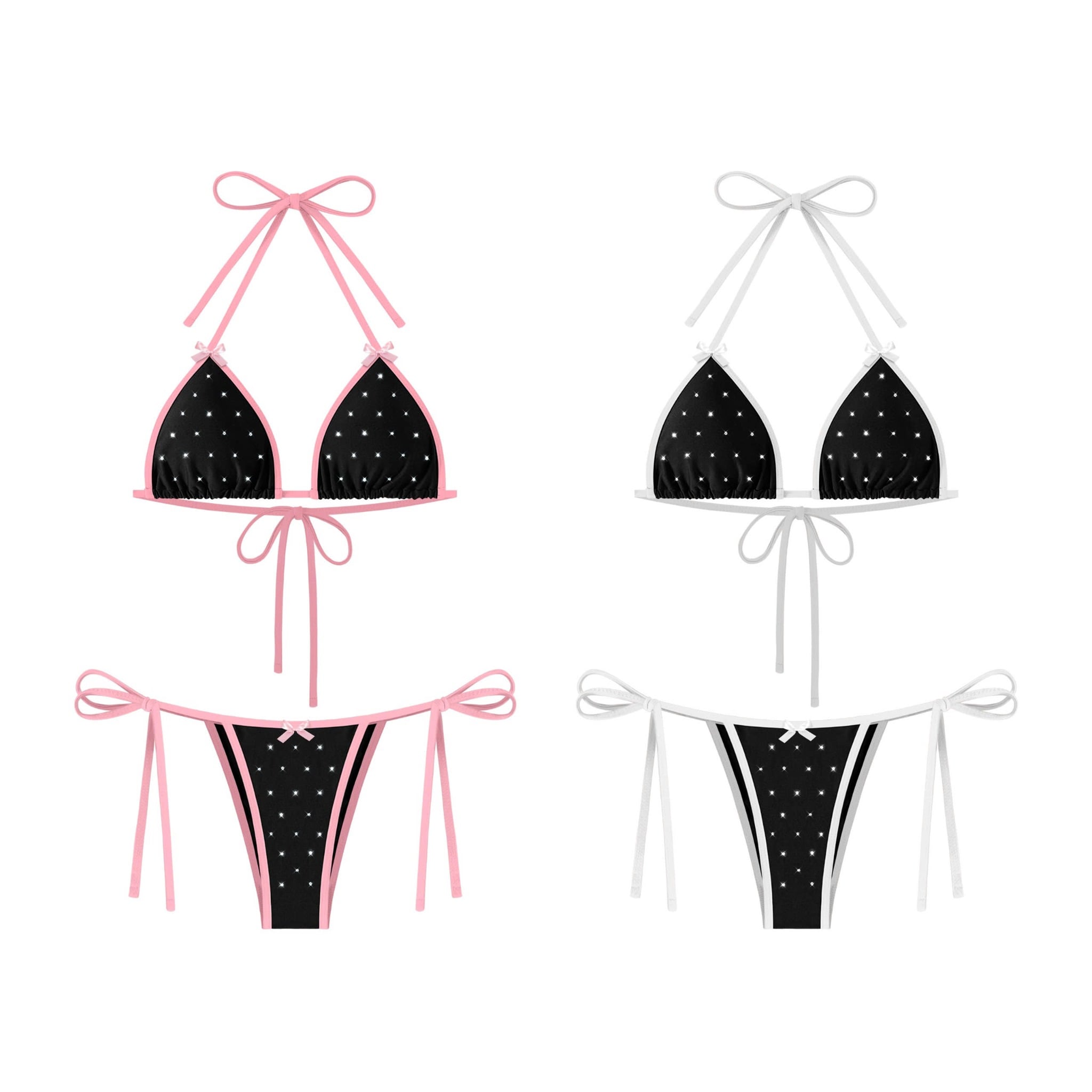  Bikini 2 mảnh đính đá lấp lánh phối viền SEBIN - KILL SYSTEM 