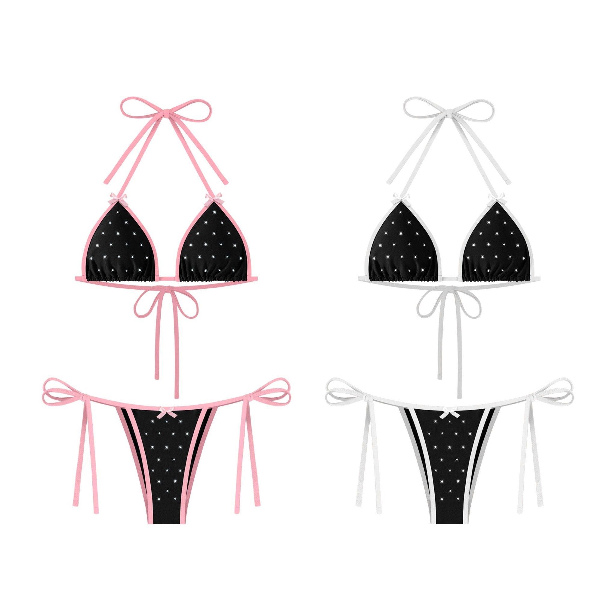  Bikini 2 mảnh đính đá lấp lánh phối viền SEBIN - KILL SYSTEM 