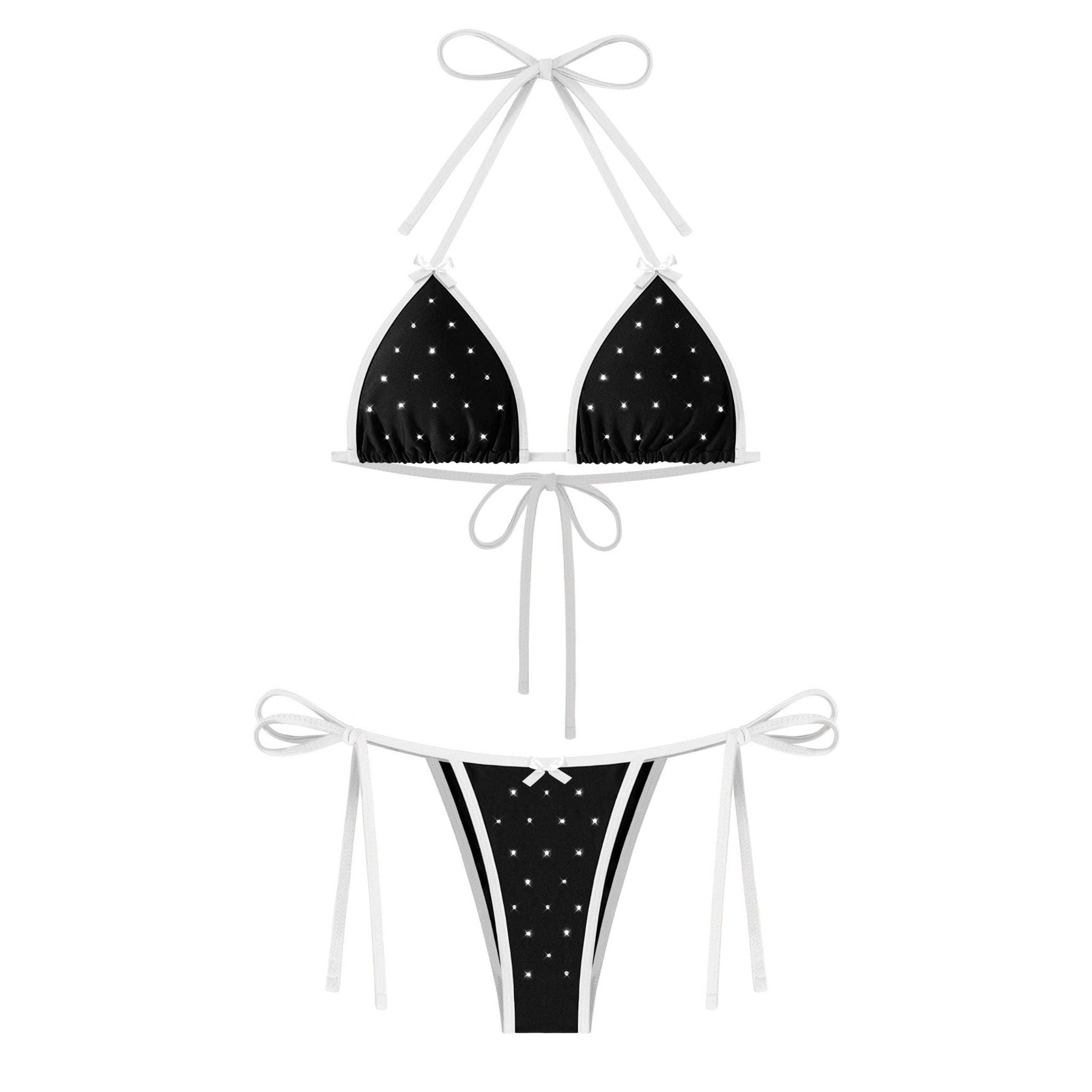  Bikini 2 mảnh đính đá lấp lánh phối viền SEBIN - KILL SYSTEM 