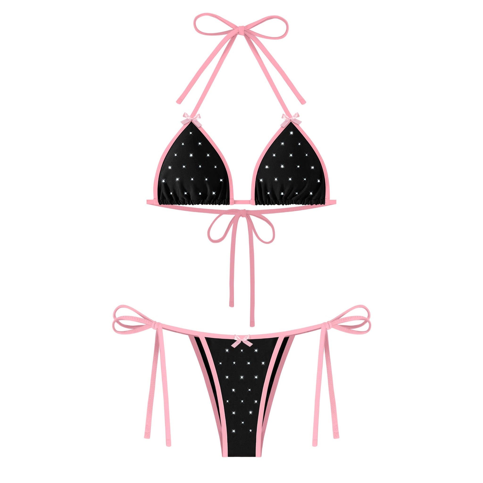  Bikini 2 mảnh đính đá lấp lánh phối viền SEBIN - KILL SYSTEM 