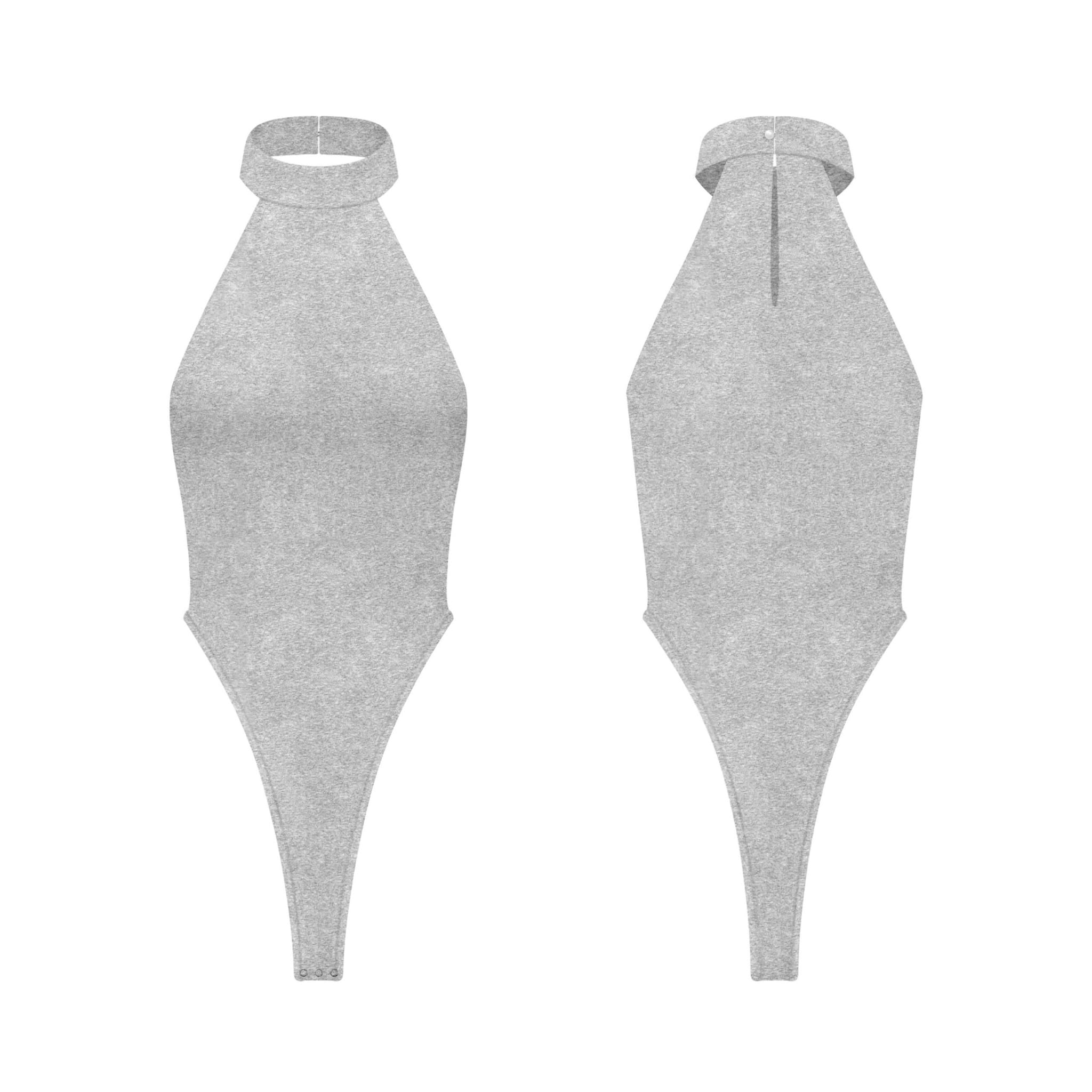  Áo jumpsuit trơn cổ yếm ôm body tôn dáng IRINA 