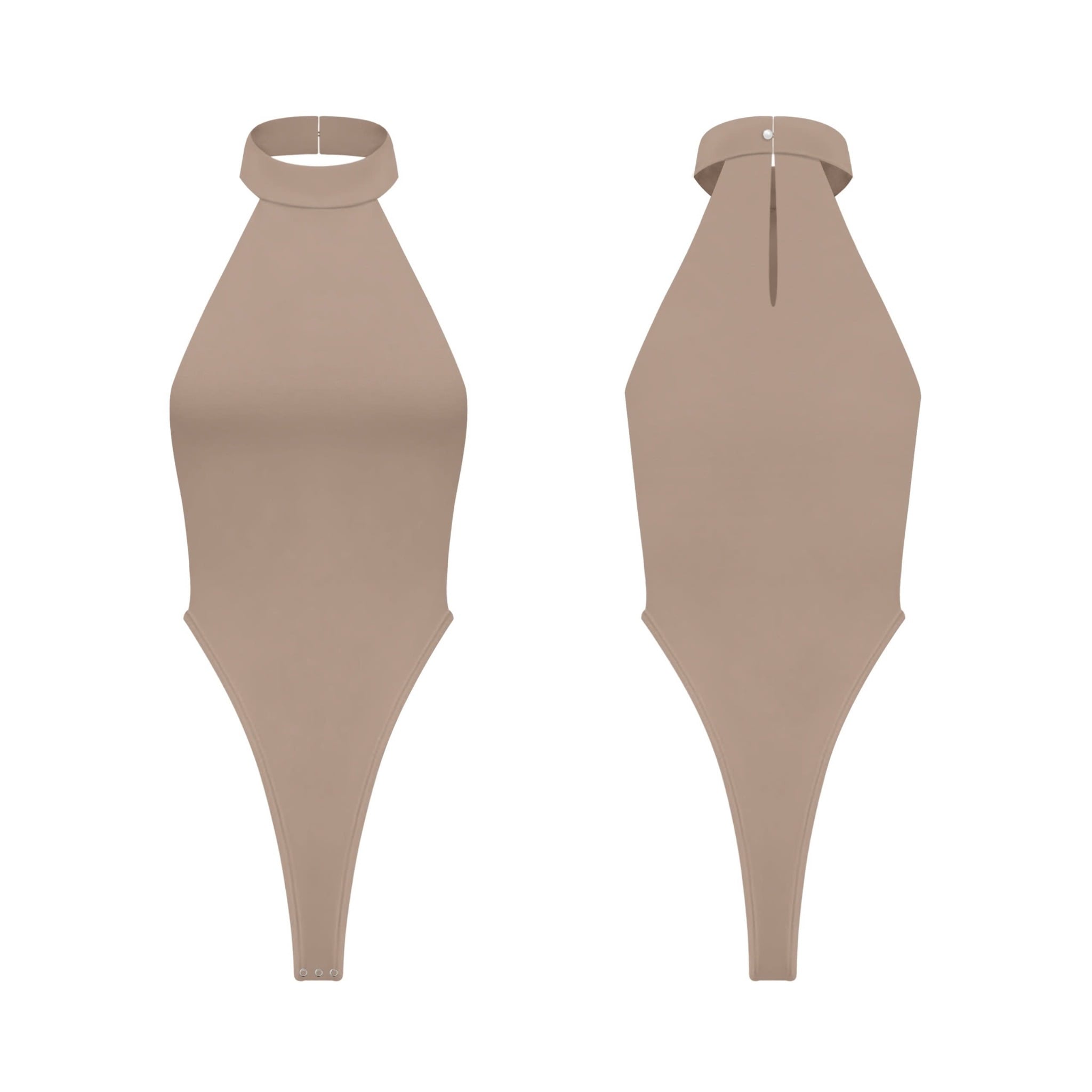  Áo jumpsuit trơn cổ yếm ôm body tôn dáng IRINA 