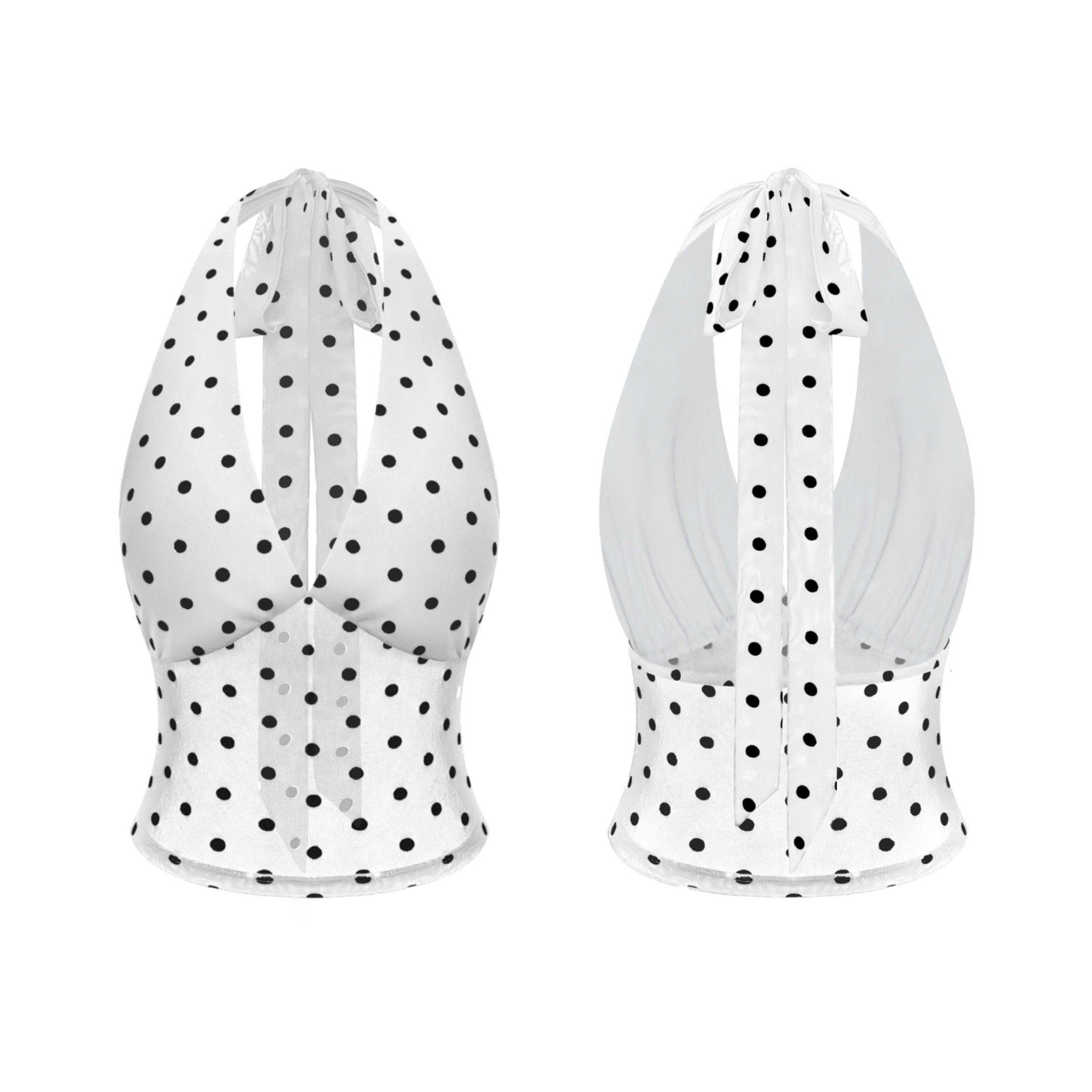  Áo yếm chấm bi hở lưng cột nơ tôn dáng JAYNE - KILLSYSTEM 