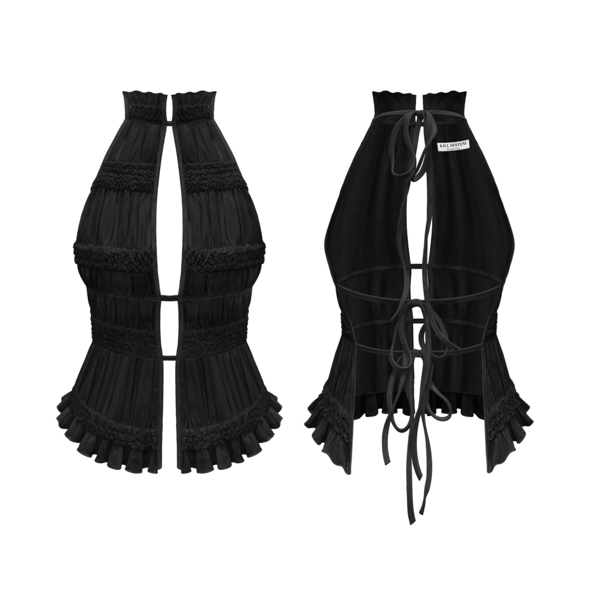  Áo yếm cột dây hở lưng tôn dáng SENIOR - KILLSYSTEM 