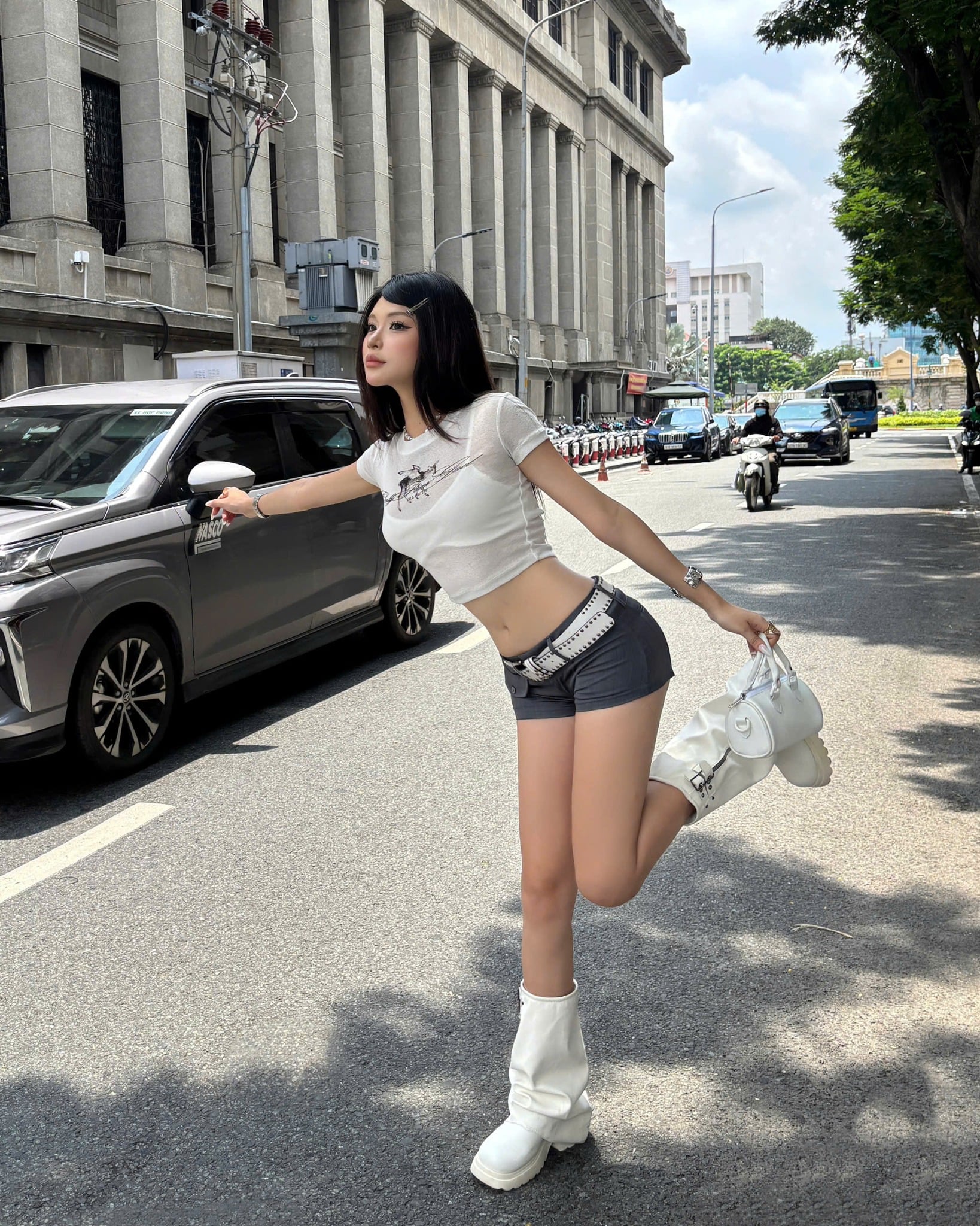  Áo thun xuyên thấu sexy tôn dáng ONLY kèm bra - KILLSYSTEM 