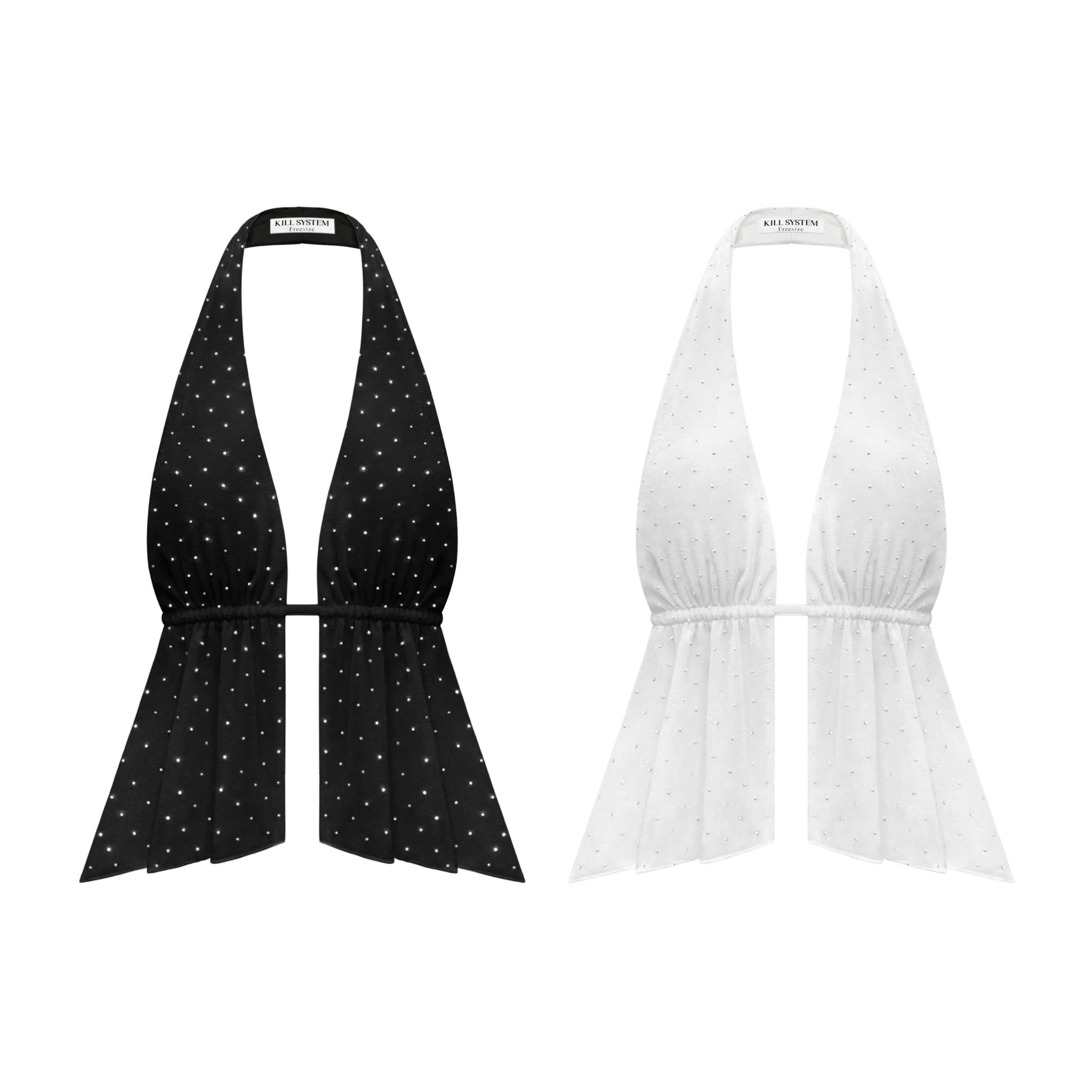  Áo yếm cột dây hở lưng tôn dáng đính đá JULIA - KILL SYSTEM 