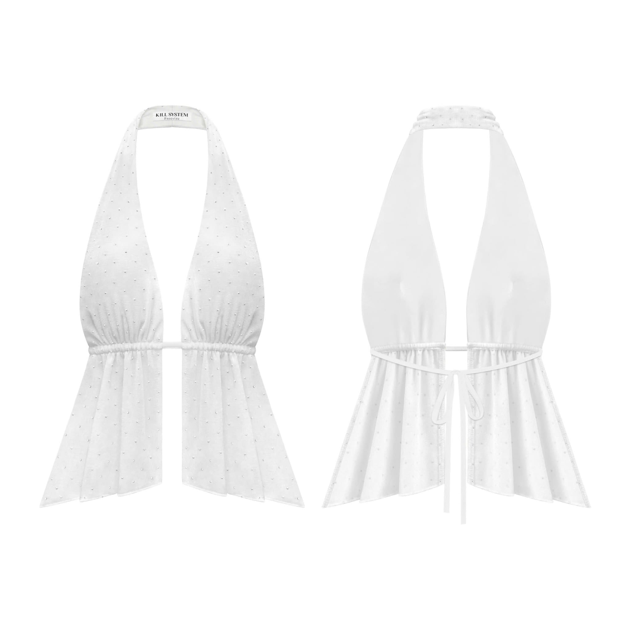  Áo yếm cột dây hở lưng tôn dáng đính đá JULIA - KILL SYSTEM 