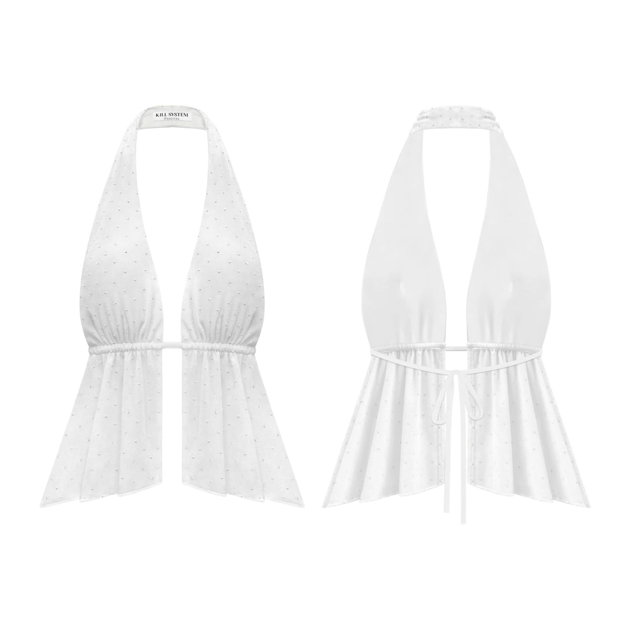  Áo yếm cột dây hở lưng tôn dáng đính đá JULIA - KILL SYSTEM 