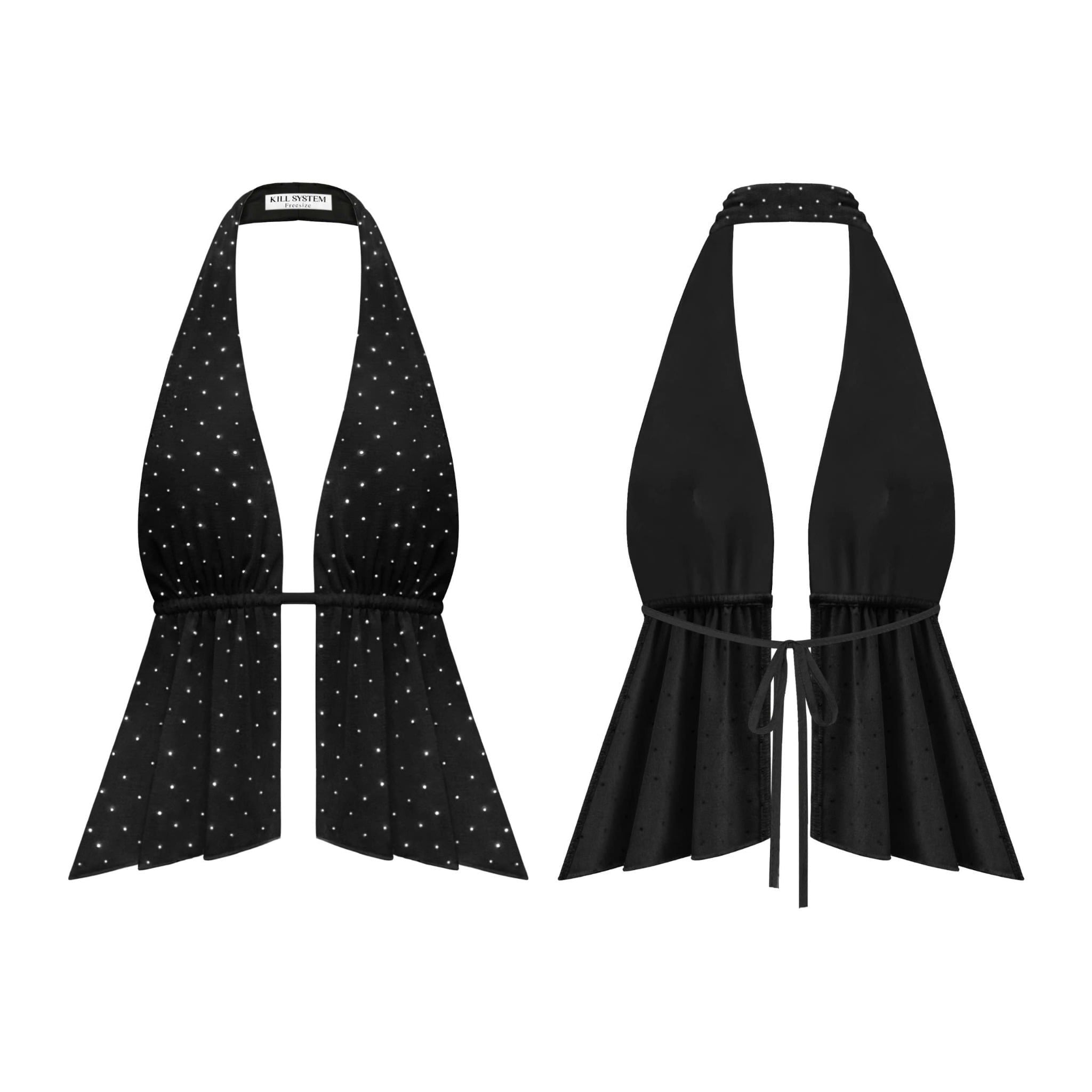  Áo yếm cột dây hở lưng tôn dáng đính đá JULIA - KILL SYSTEM 