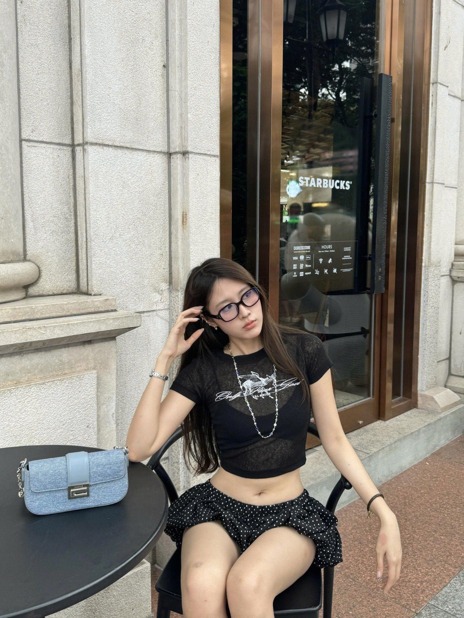  Áo thun xuyên thấu sexy tôn dáng ONLY kèm bra - KILLSYSTEM 