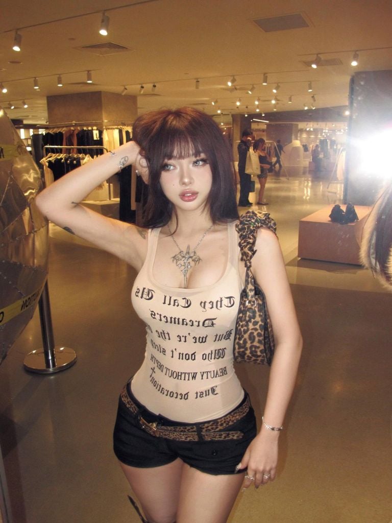  Áo ba lỗ xuyên thấu in chữ sexy tôn dáng DREAMERS - KILLSYSTEM 