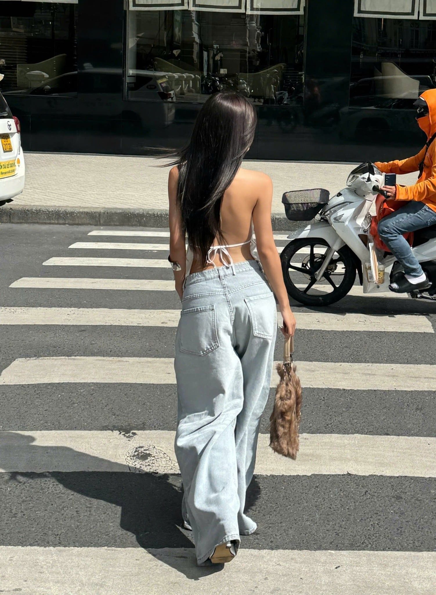  Áo yếm cột dây hở lưng tôn dáng đính đá JULIA - KILL SYSTEM 