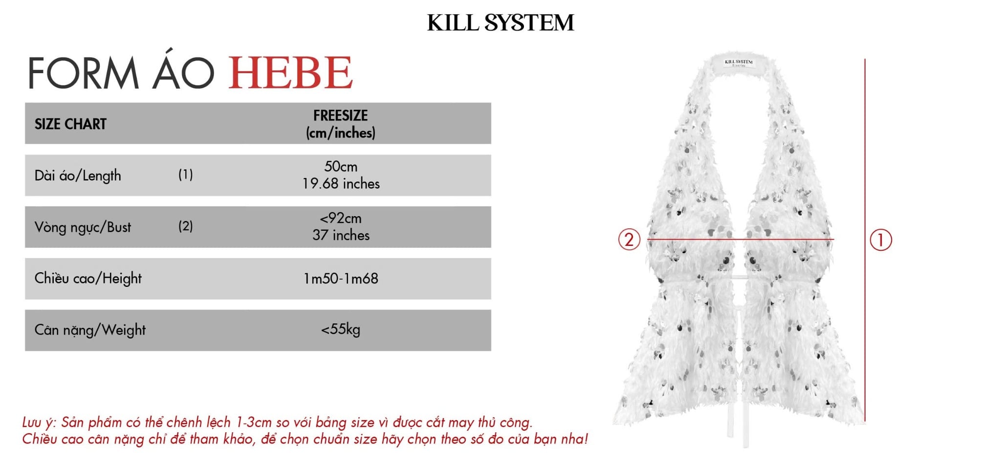  Áo yếm hở lưng cột dây lông vũ đính kim sa HEBE - KILLSYSTEM 
