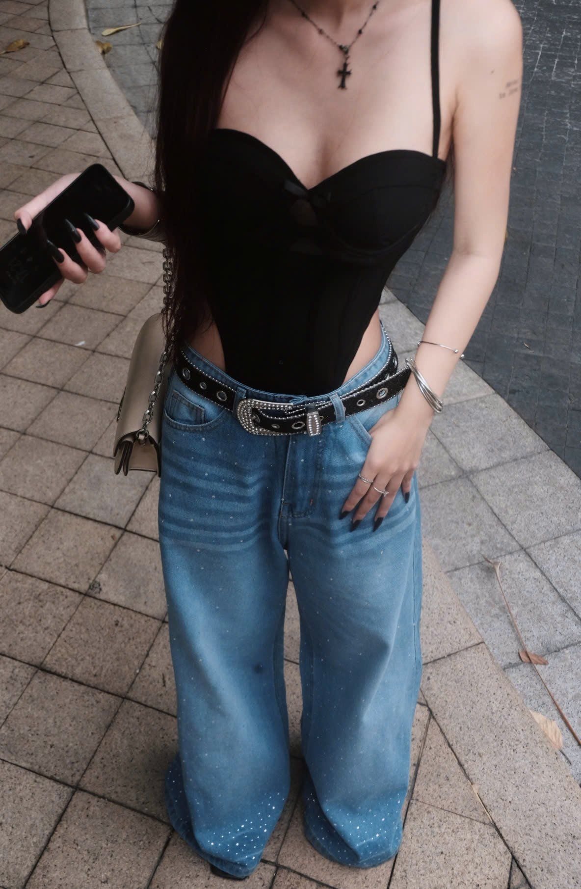  Áo corset bodysuit xuyên thấu tôn dáng SUNBEI - KILLSYSTEM 