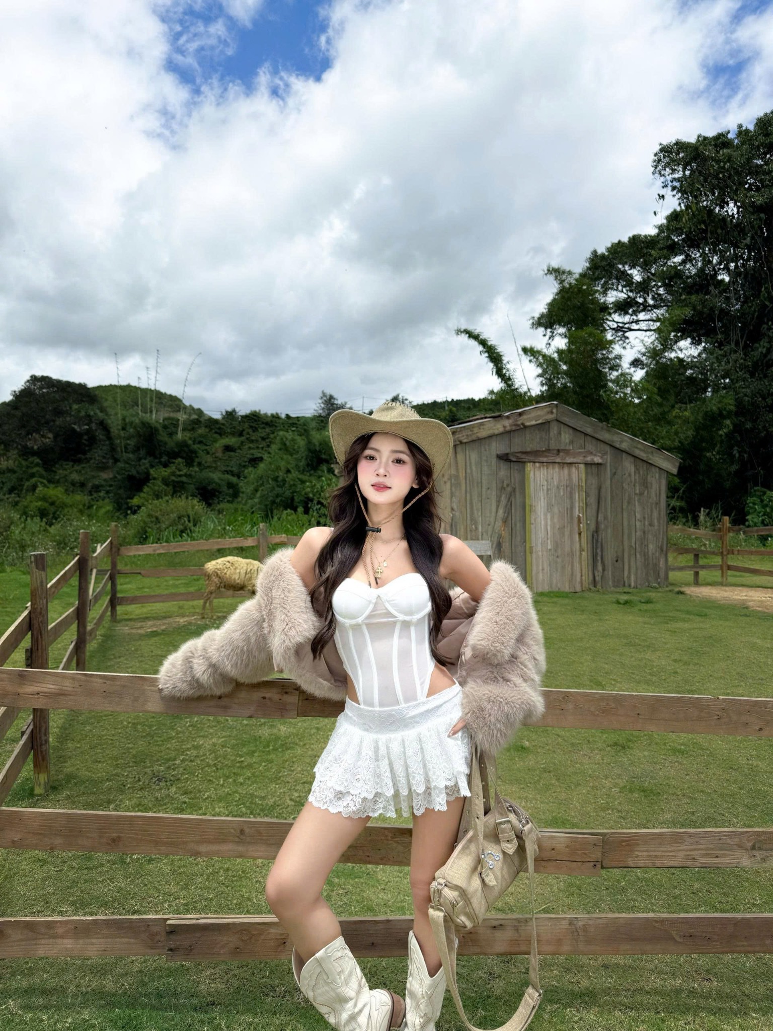  Áo corset bodysuit xuyên thấu tôn dáng SUNBEI - KILLSYSTEM 