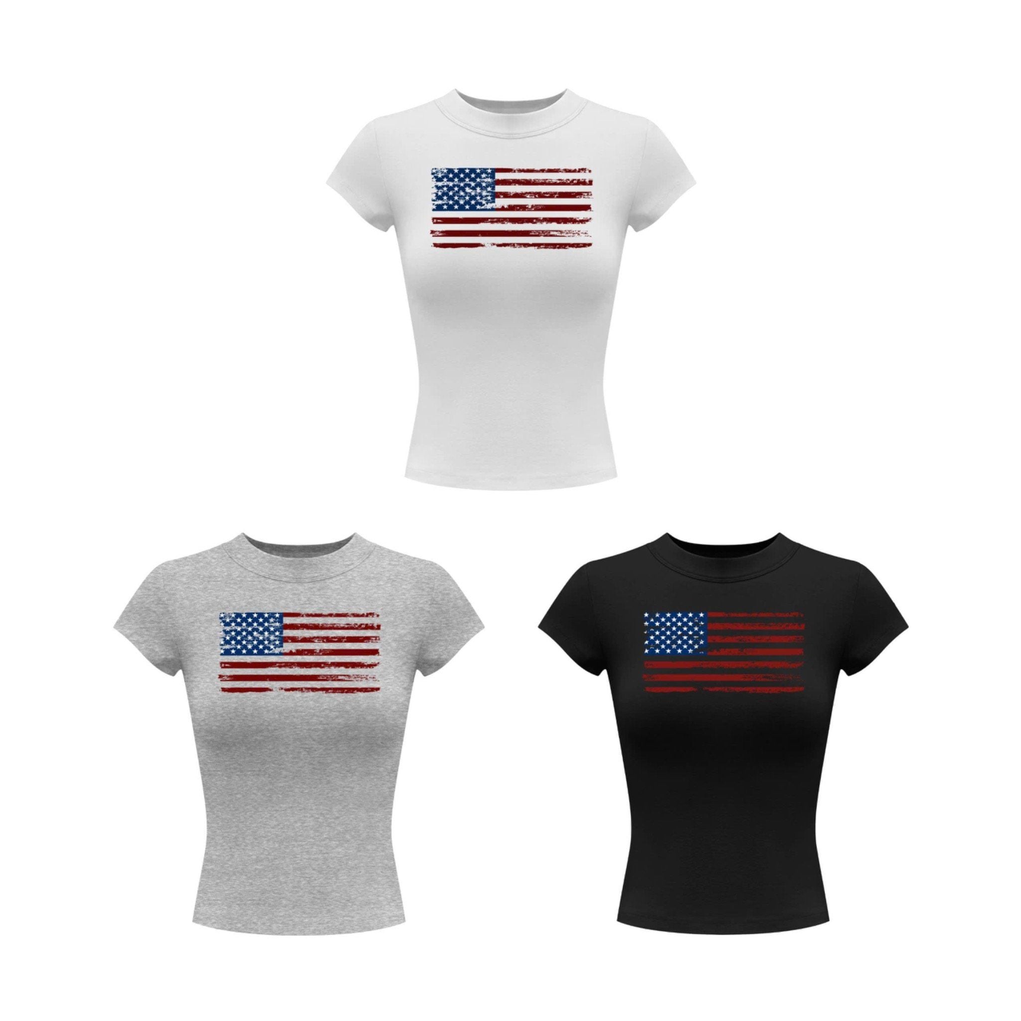  Áo thun co giãn ôm body in hình USA - KILLSYSTEM 