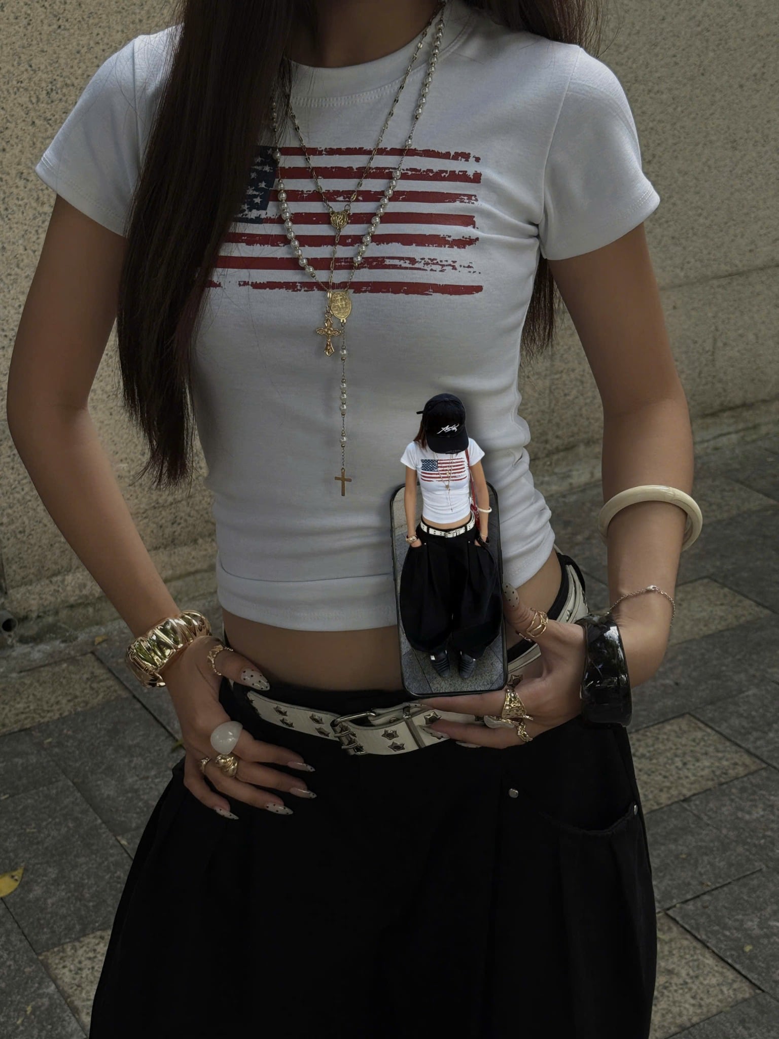  Áo thun co giãn ôm body in hình USA - KILLSYSTEM 