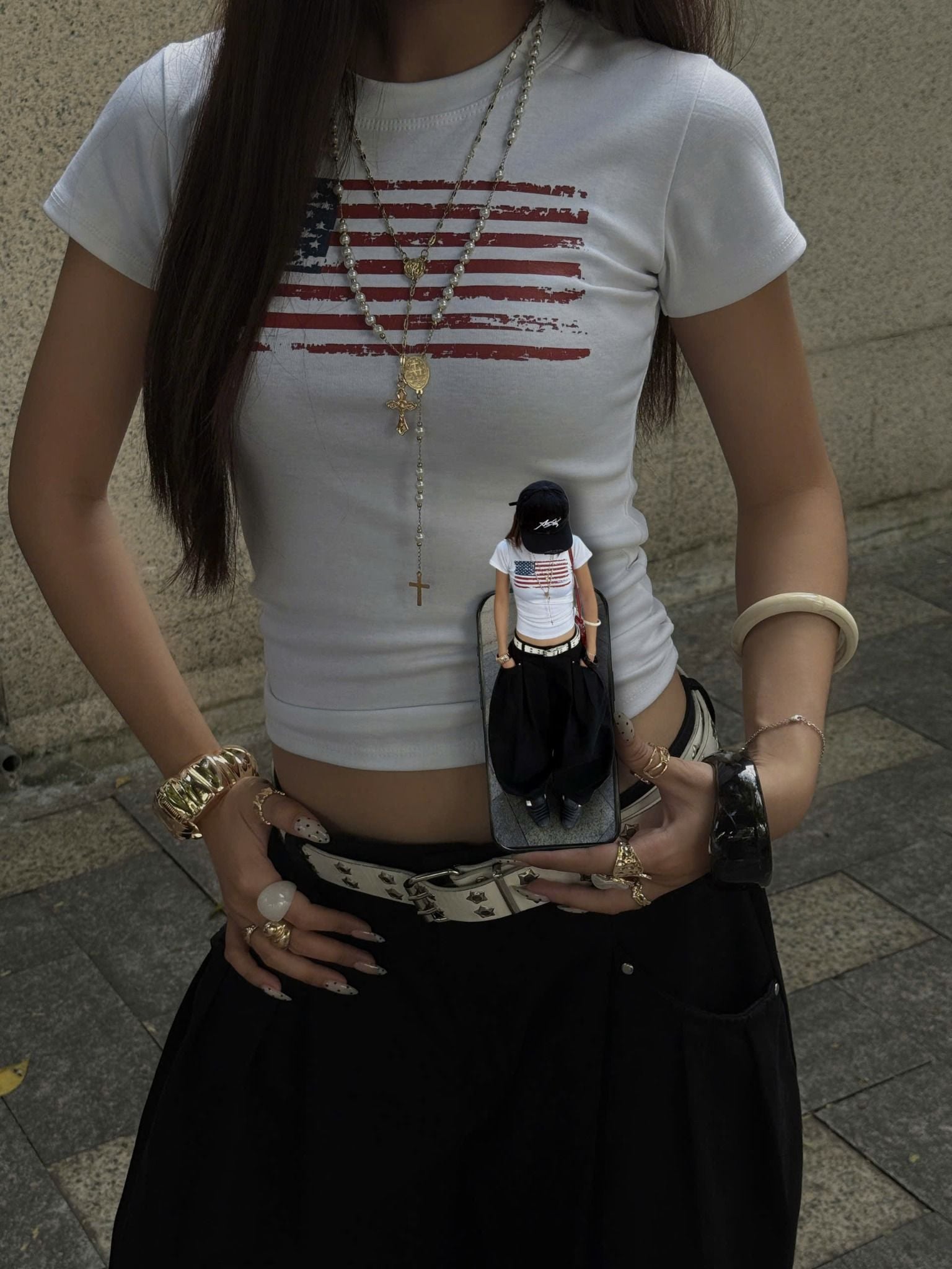  Áo thun co giãn ôm body in hình USA - KILLSYSTEM 