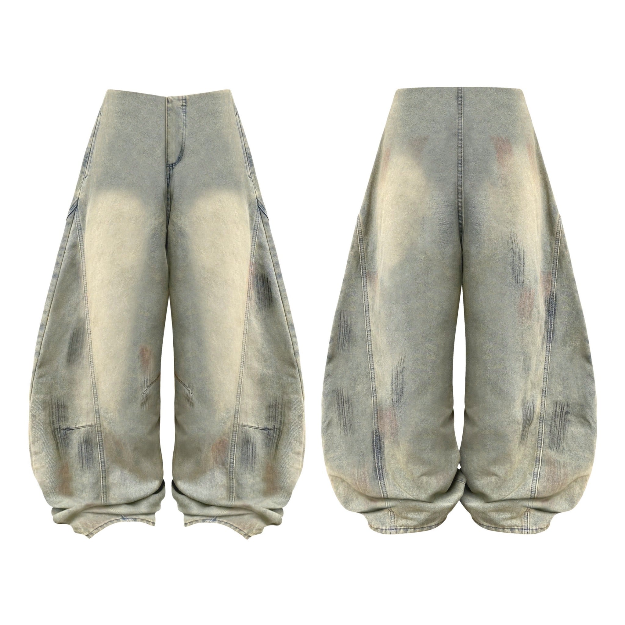  Quần jeans cạp trễ không lưng CHANGI - KILLSYSTEM 