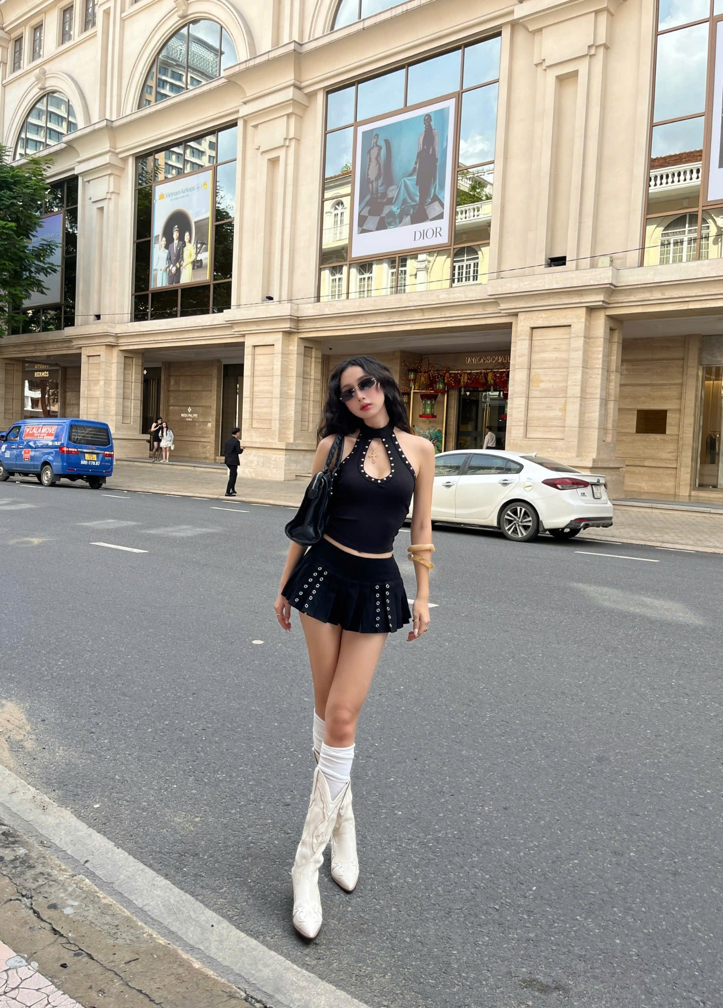  Chân váy xếp ly mắt cáo kèm quần bảo hộ SOOYUNN - KILLSYSTEM 