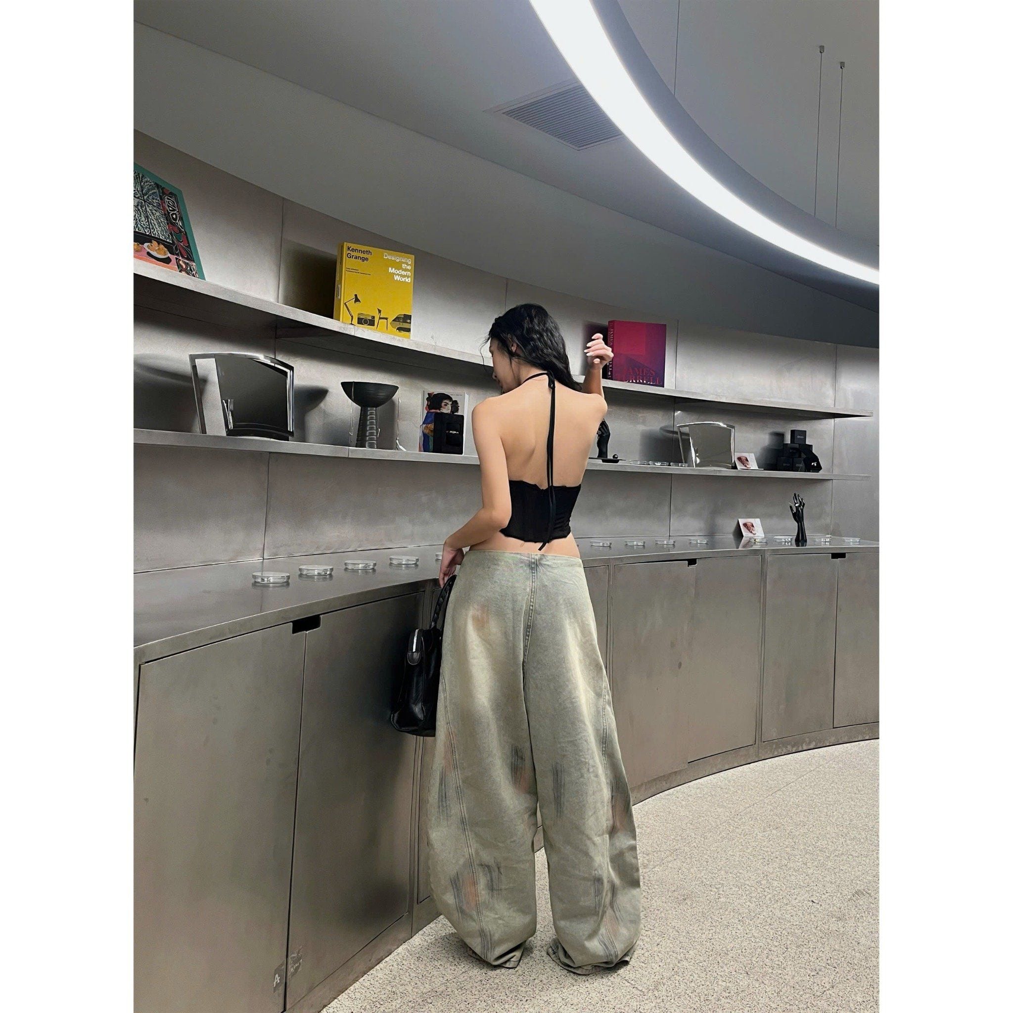  Quần jeans cạp trễ không lưng CHANGI - KILLSYSTEM 