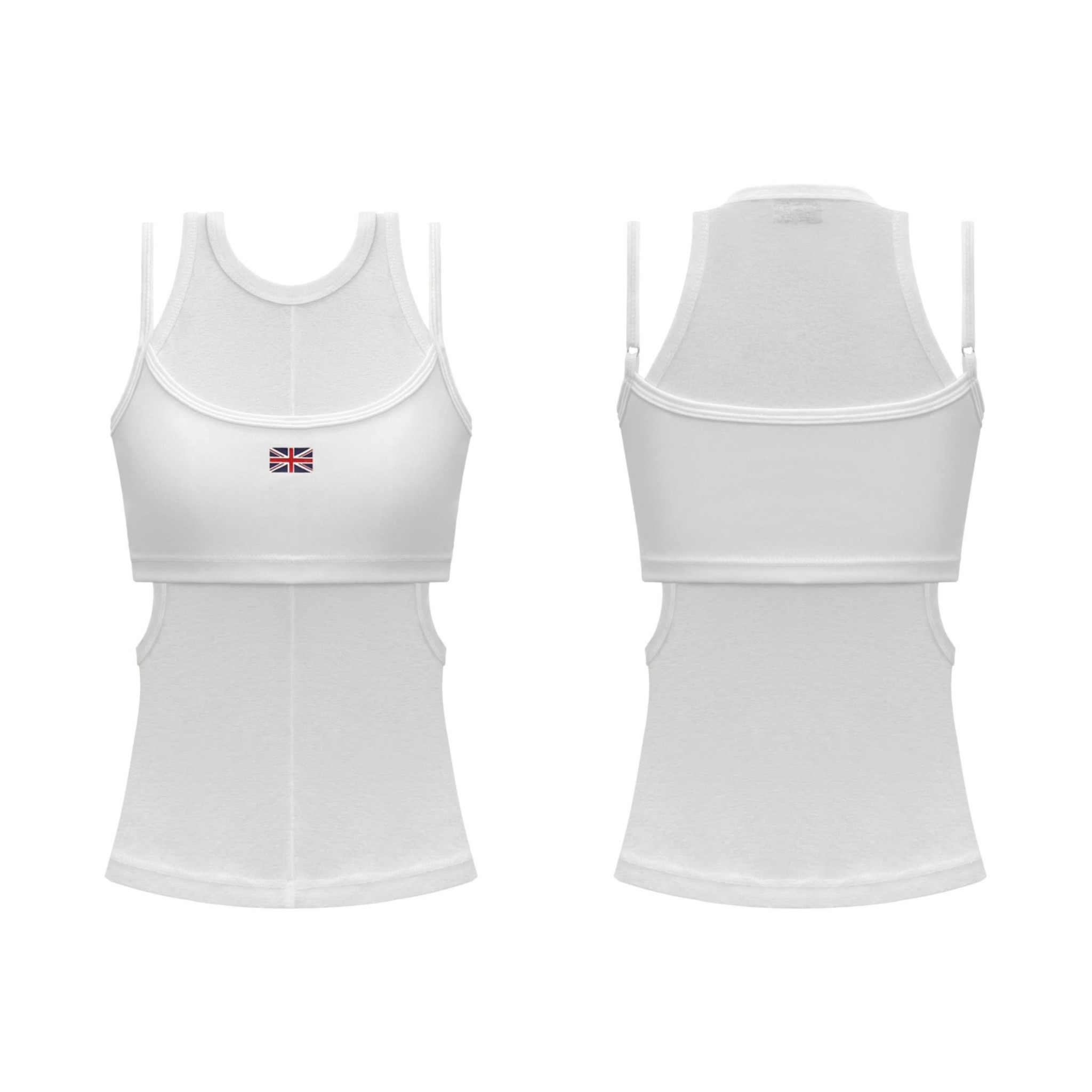  Áo ba lỗ layer hai dây khoét eo cờ Anh sexy tôn dáng YOSI - KILLSYSTEM 