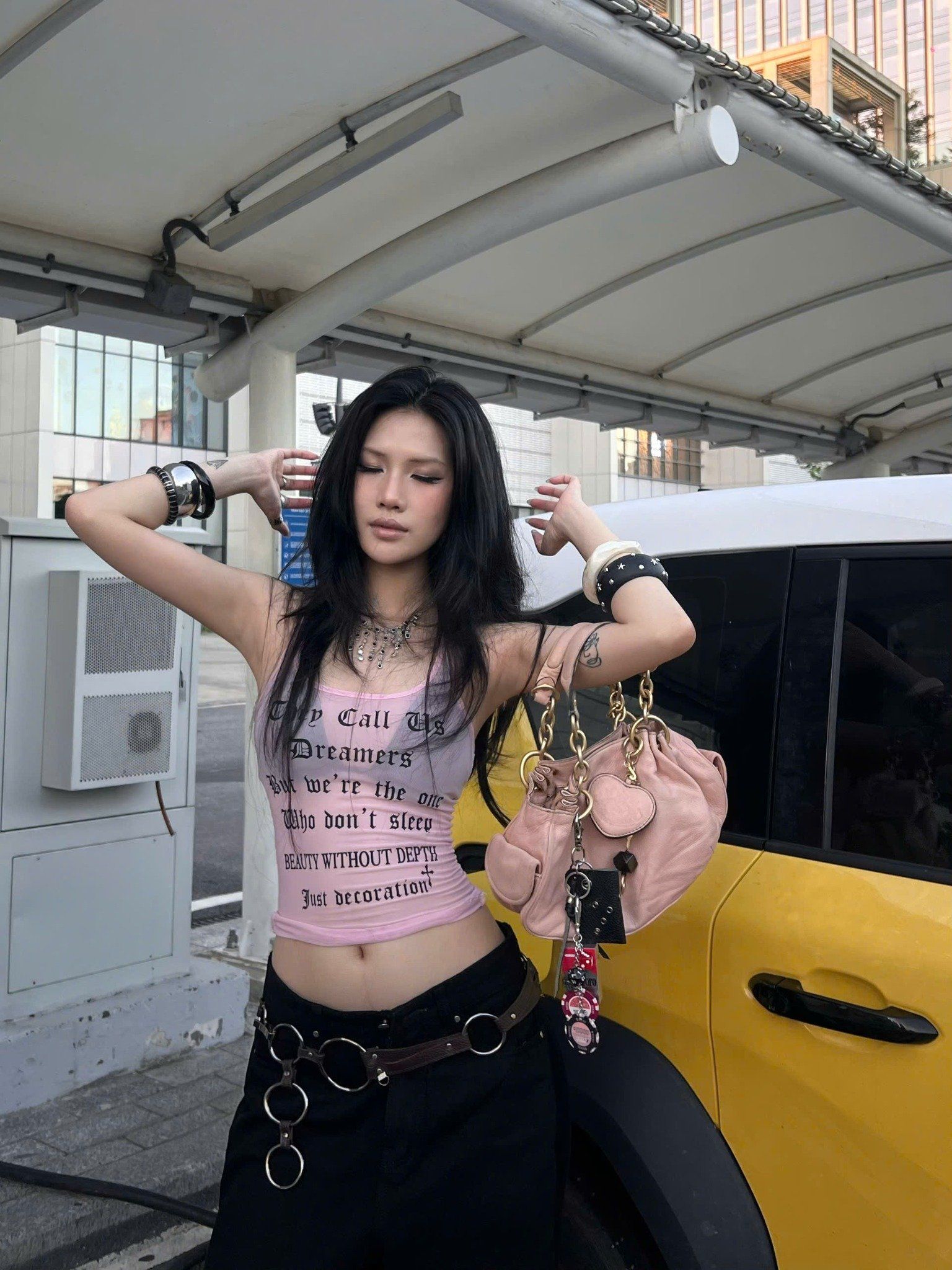  Áo ba lỗ xuyên thấu in chữ sexy tôn dáng DREAMERS - KILLSYSTEM 