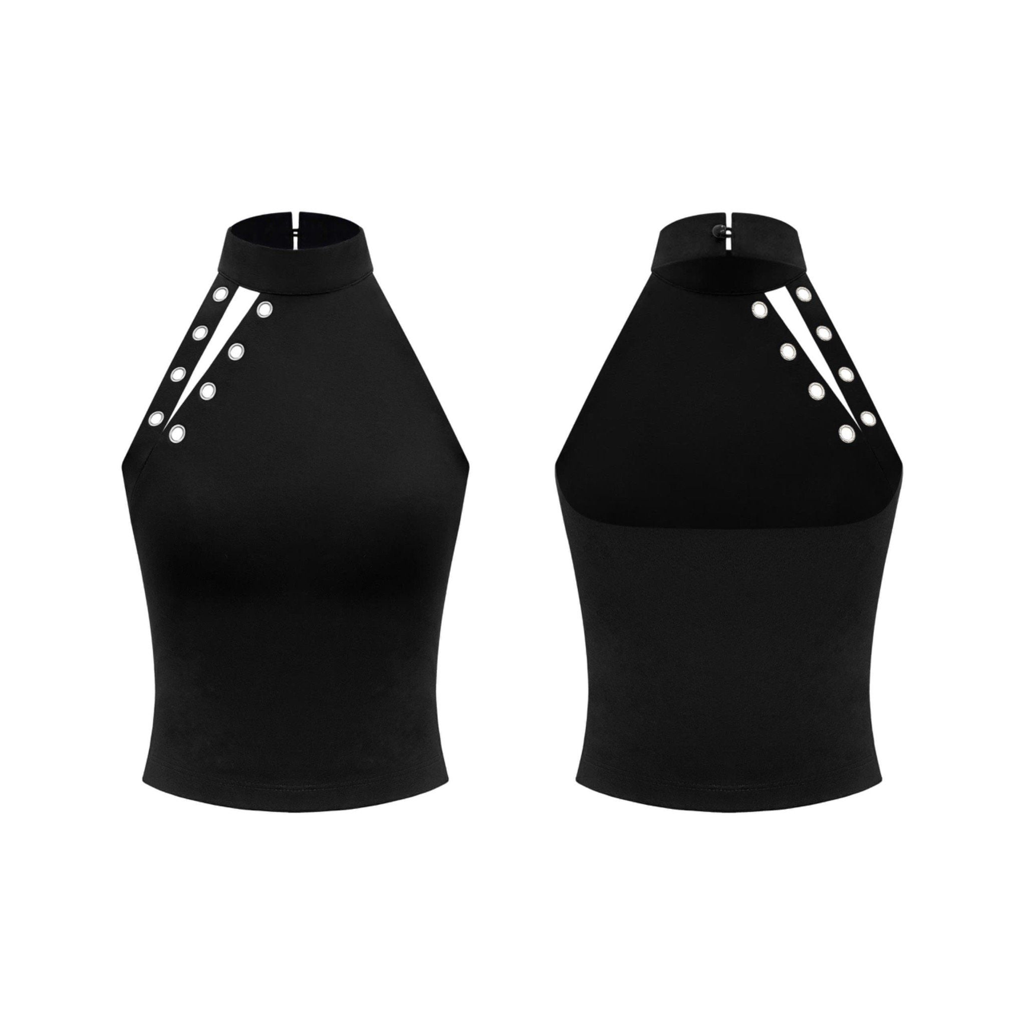  Áo cổ yếm khoét mắt cáo ôm body tôn dáng OSHANI - KILLSYSTEM 