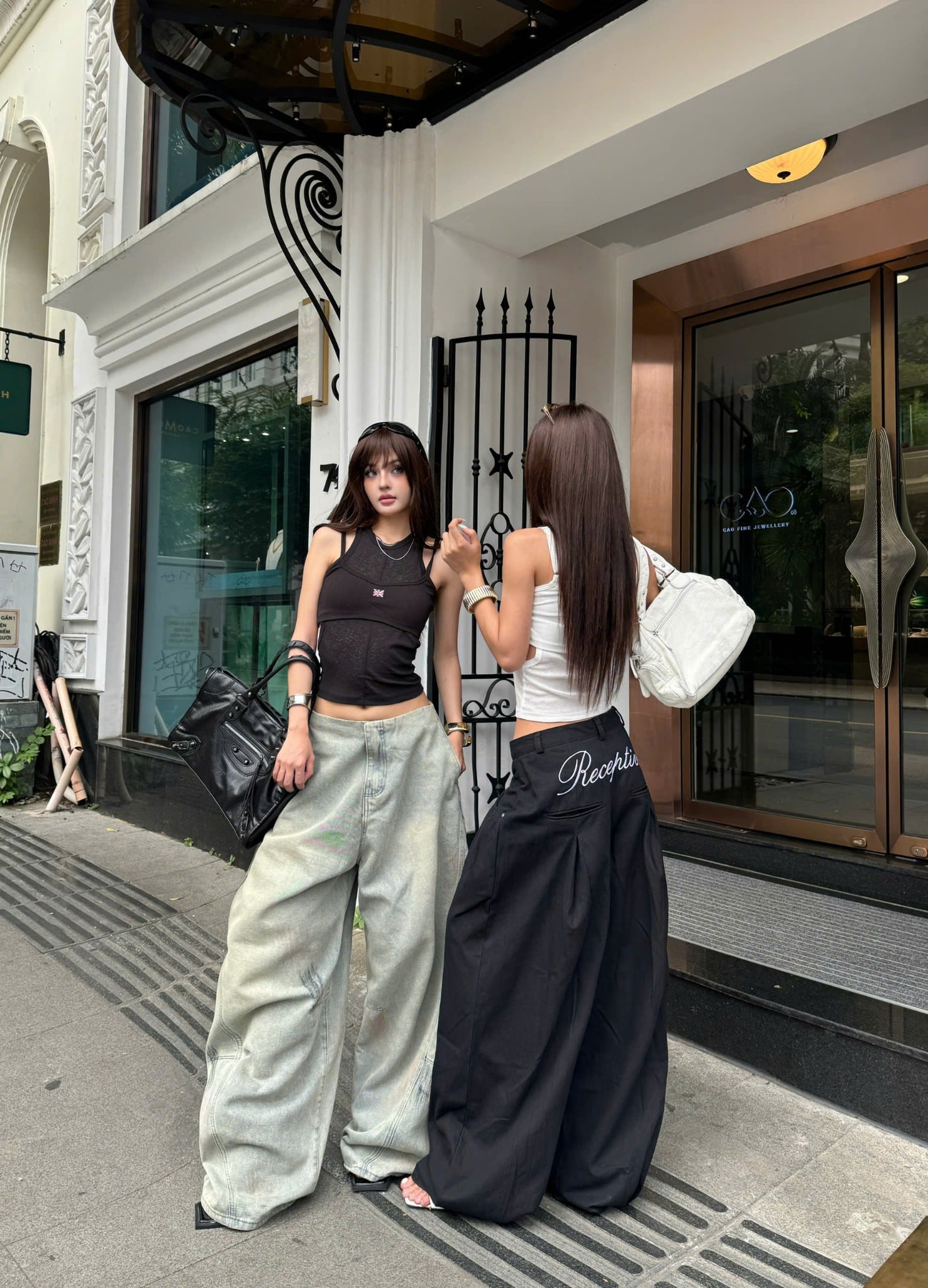  Áo ba lỗ layer hai dây khoét eo cờ Anh sexy tôn dáng YOSI - KILLSYSTEM 