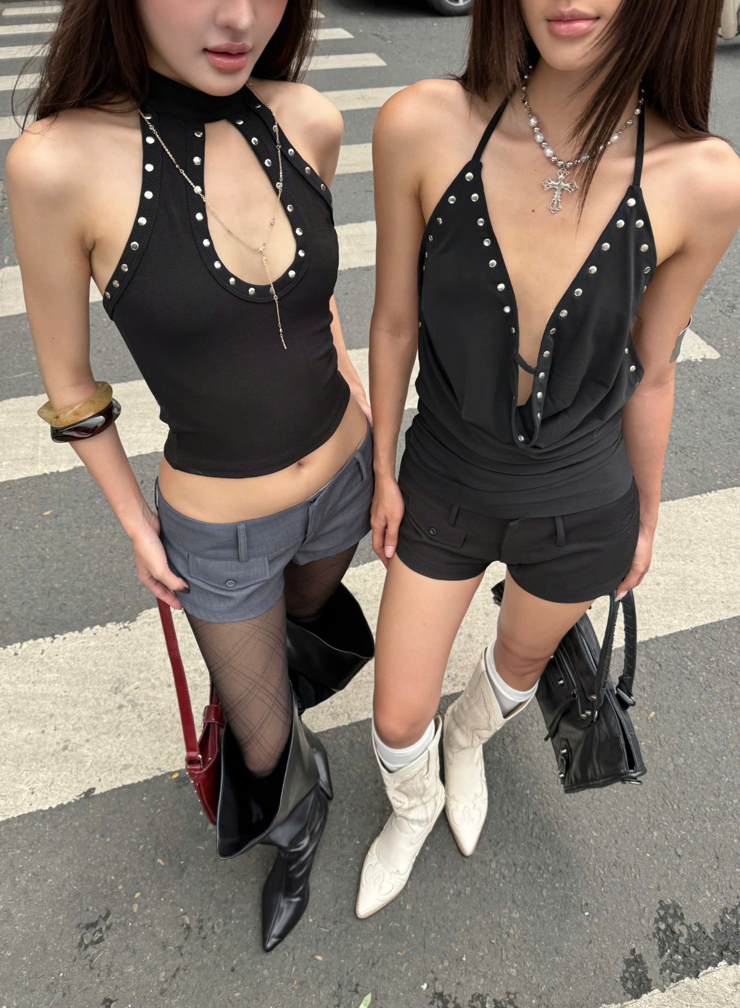  Áo yếm cổ đổ hở lưng AFFAIR - KILLSYSTEM 