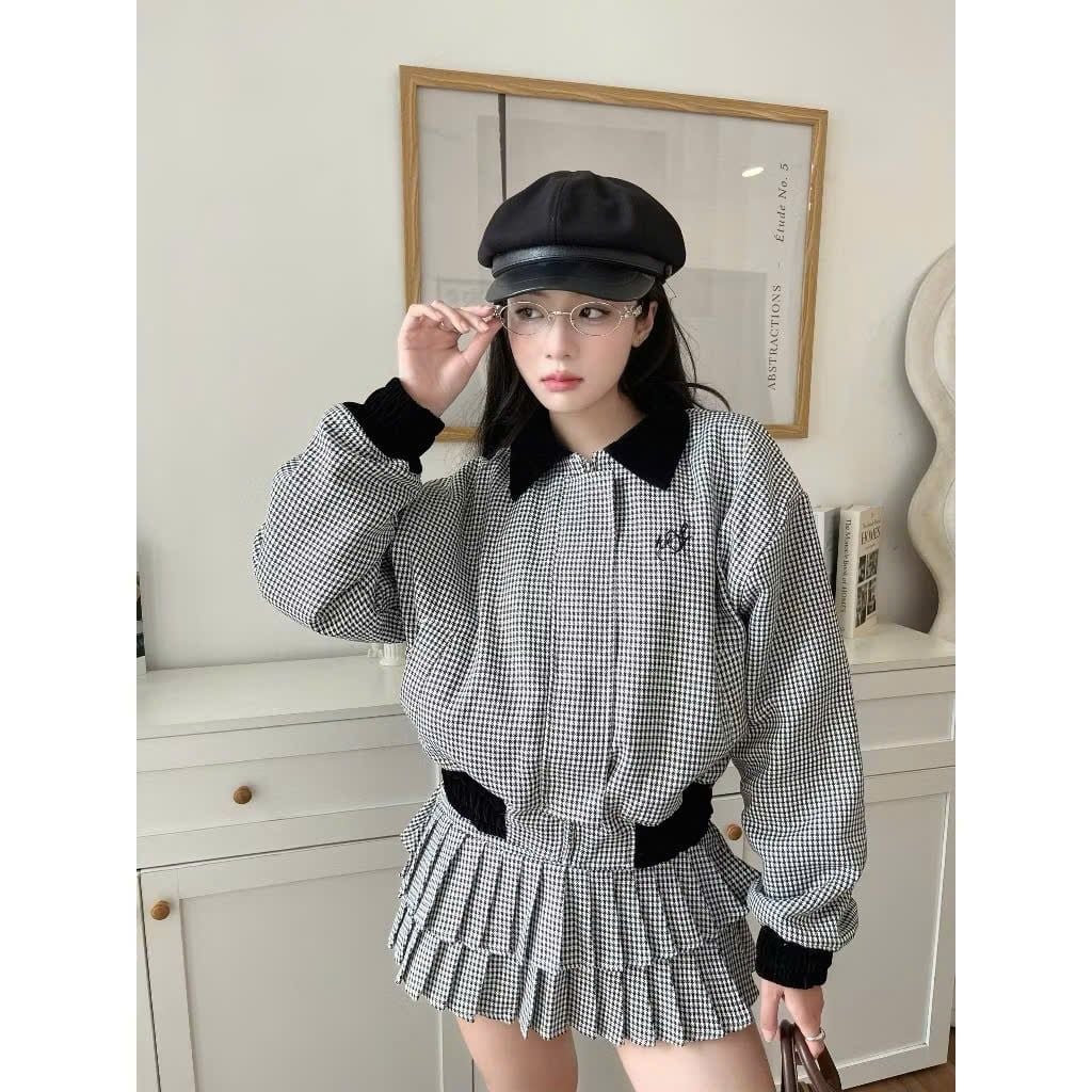  Áo khoác bomber sọc caro KYOMI - KILL SYSTEM 