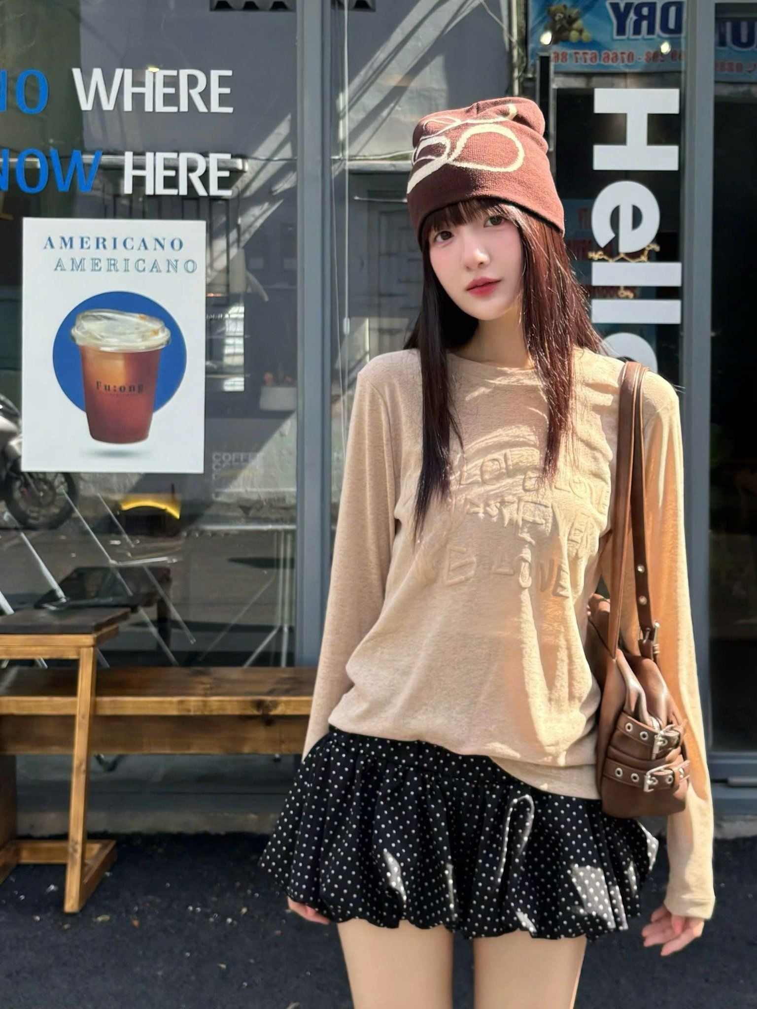  Áo thun tay dài cổ tròn xuyên thấu LOVE LOVE - KILL SYSTEM 