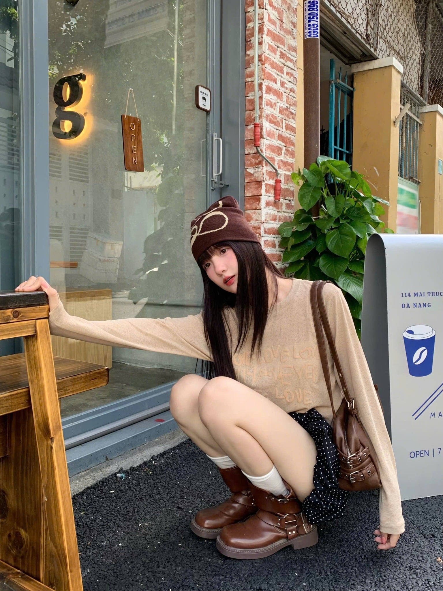  Áo thun tay dài cổ tròn xuyên thấu LOVE LOVE - KILL SYSTEM 