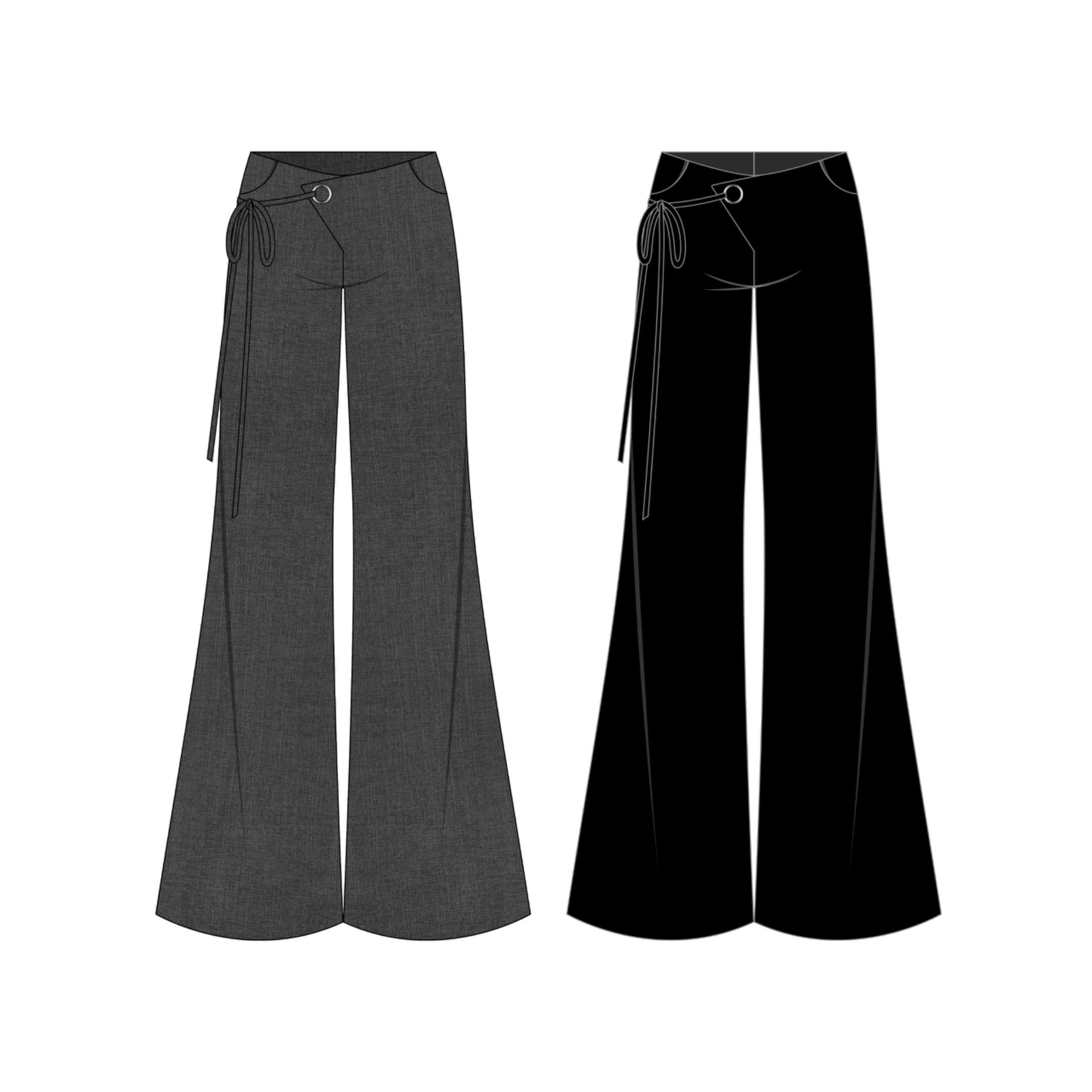  Quần ống loe dài cạp trễ tôn dáng JENNER - KILLSYSTEM 