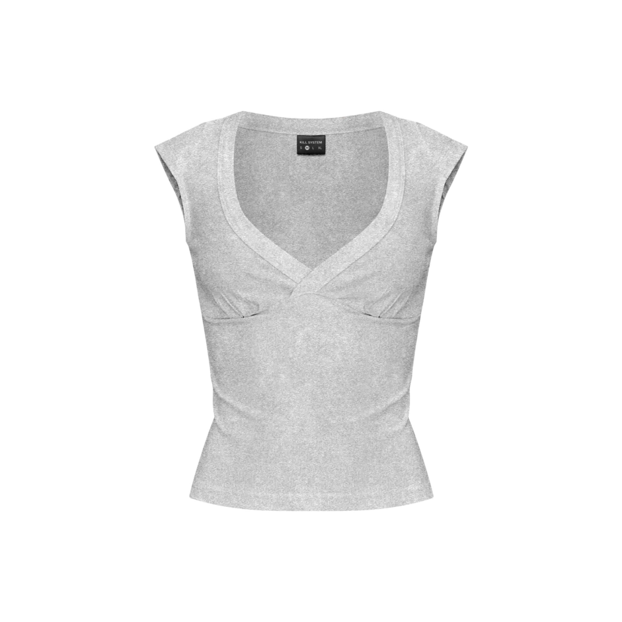  Áo thun cổ tim ôm body tôn dáng KATSBI - KILL SYSTEM 