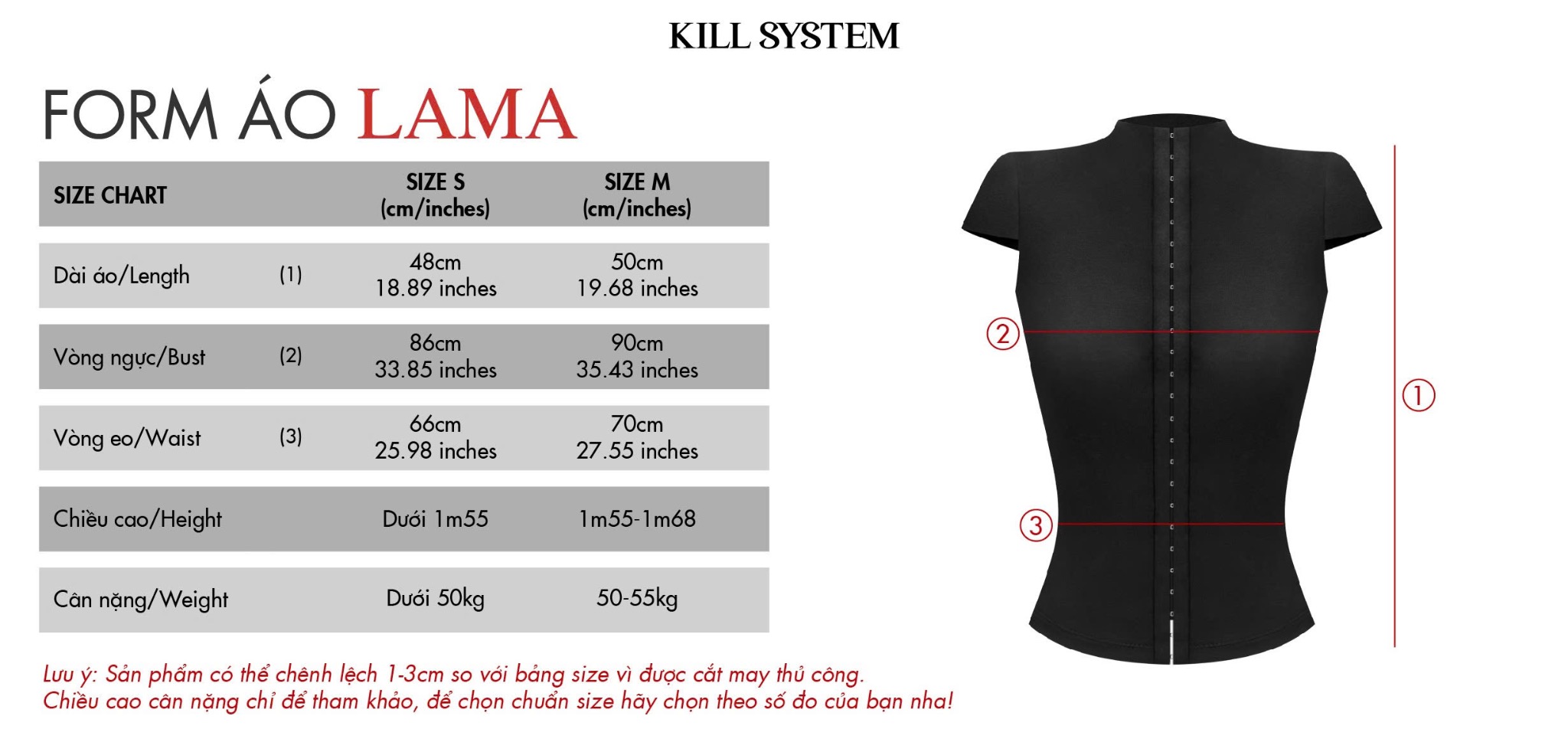  Áo thun mắc cài dáng corset chất umi dày dặn sexy tôn dáng LAMA - KILLSYSTEM 