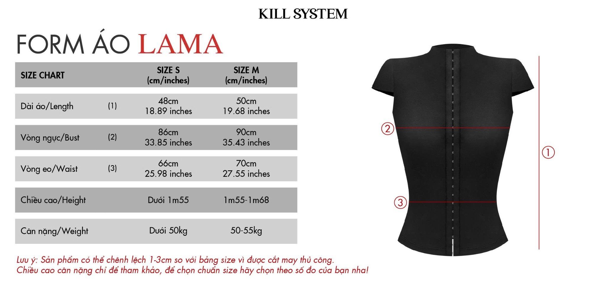  Áo thun mắc cài dáng corset chất umi dày dặn sexy tôn dáng LAMA - KILLSYSTEM 