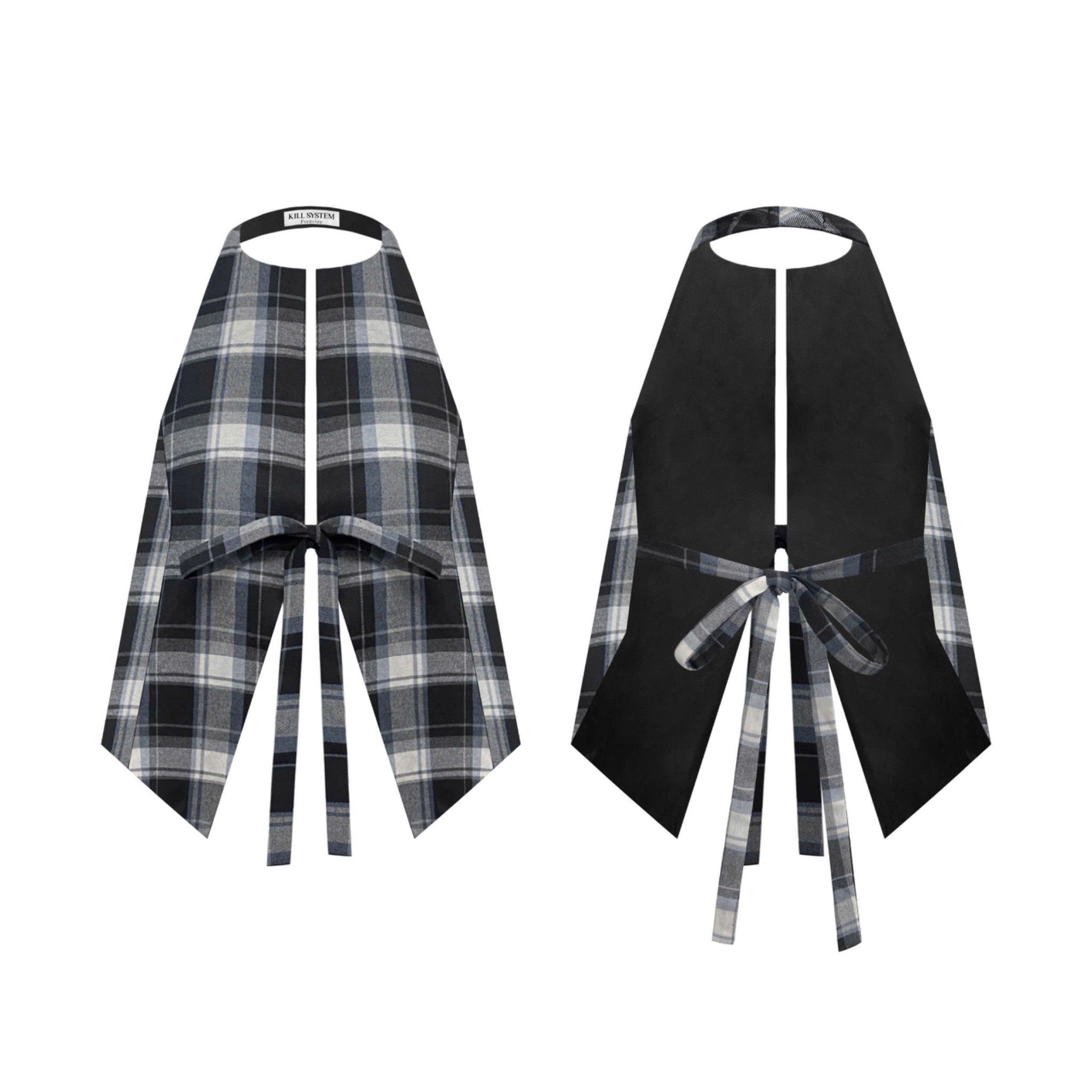  Áo yếm caro cột nơ hở lưng quyến rũ AMELIE - KILLSYSTEM 