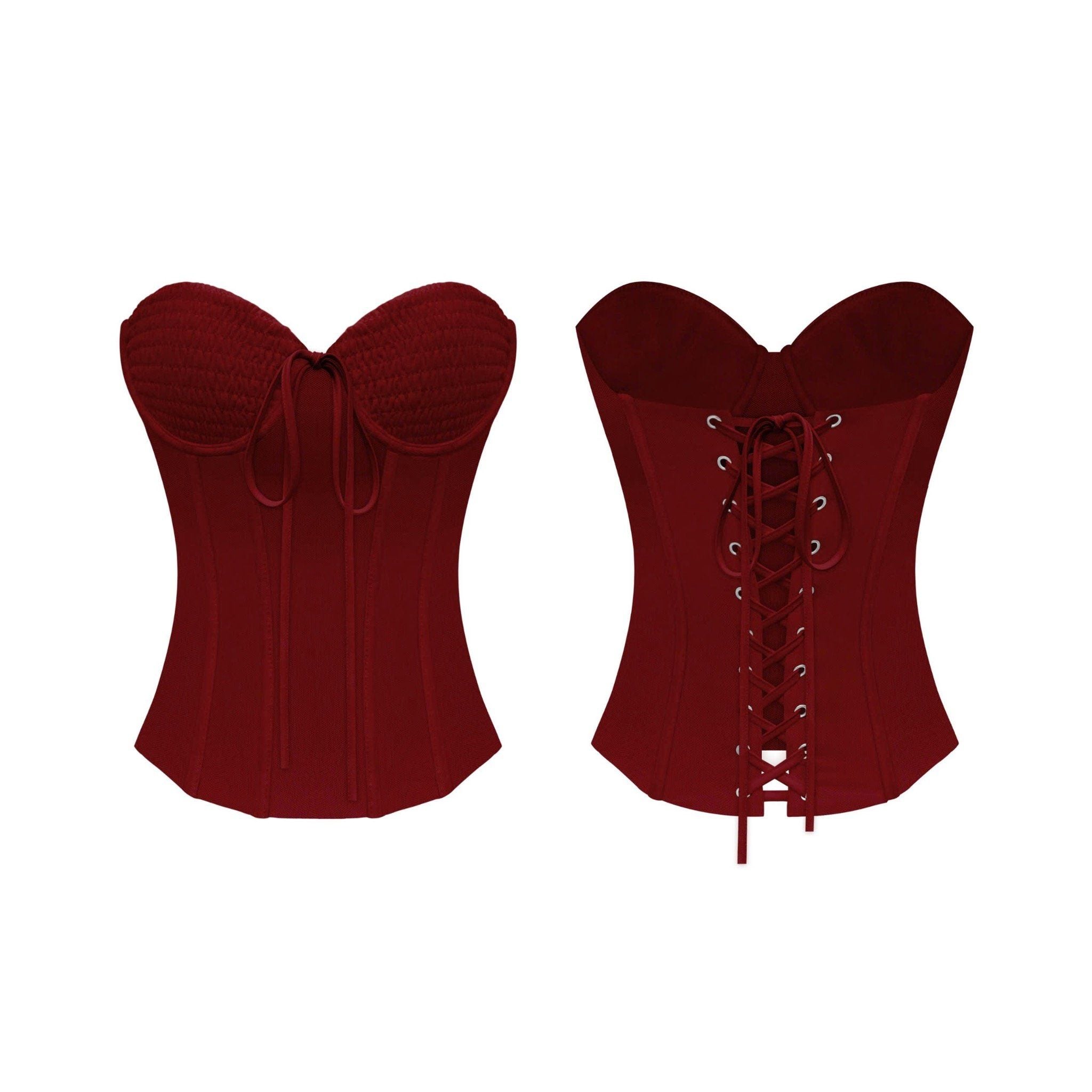  Áo nhún ngực dáng corset xuyên thấu sexy tôn dáng POWER - KILLSYSTEM 