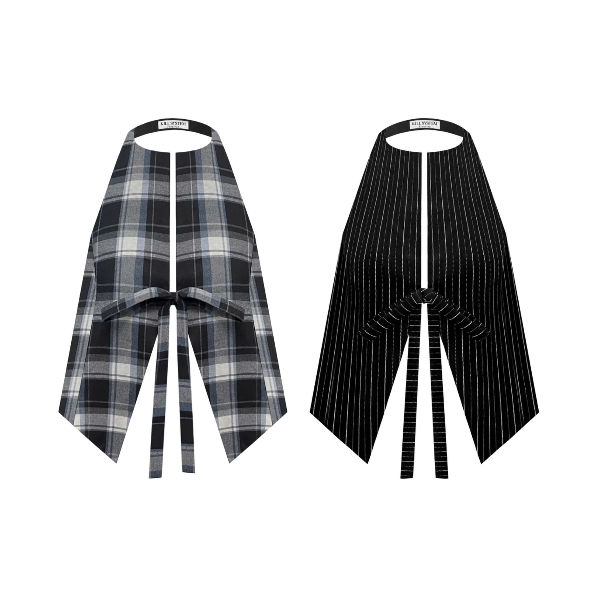  Áo yếm caro cột nơ hở lưng quyến rũ AMELIE - KILLSYSTEM 