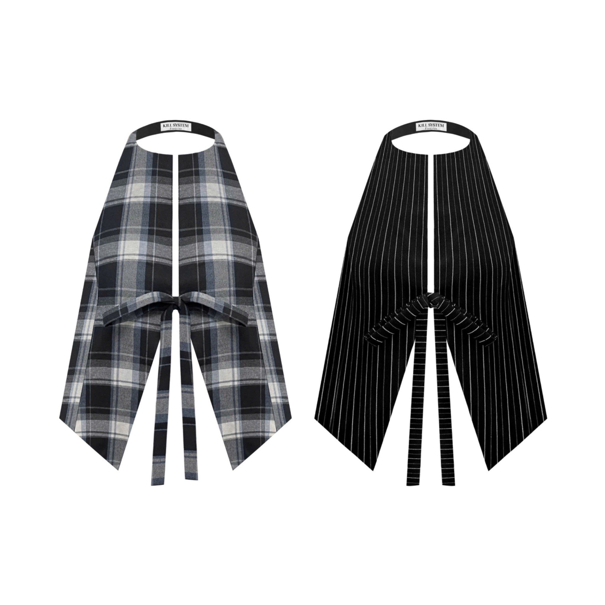  Áo yếm caro cột nơ hở lưng quyến rũ AMELIE - KILLSYSTEM 