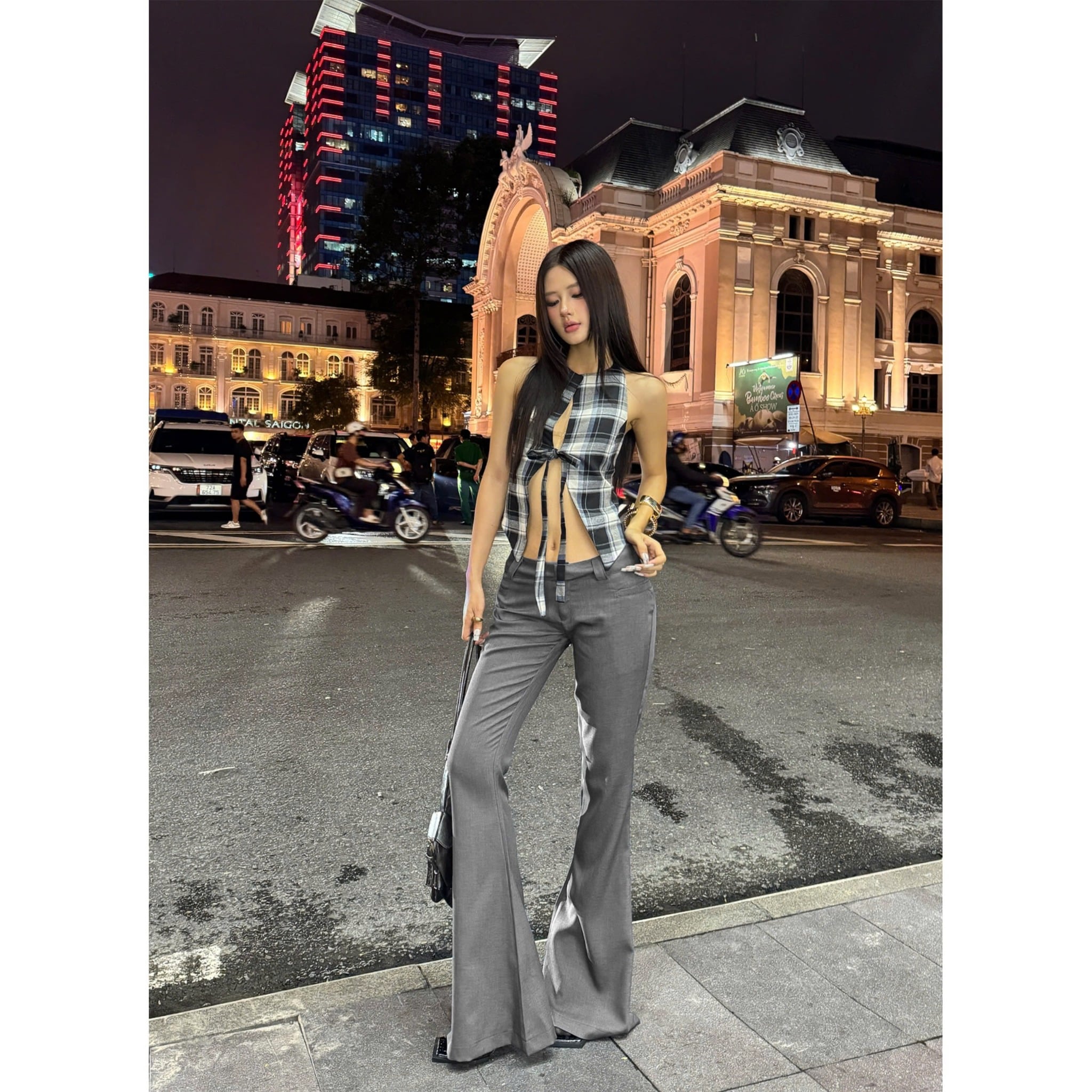  Quần ống loe dài cạp trễ tôn dáng JARIN - KILLSYSTEM 