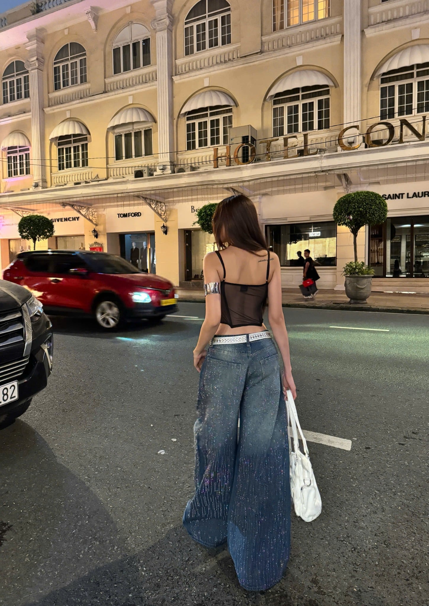  Quần jeans đính đá siêu lấp lánh MANTRA - KILLSYSTEM 