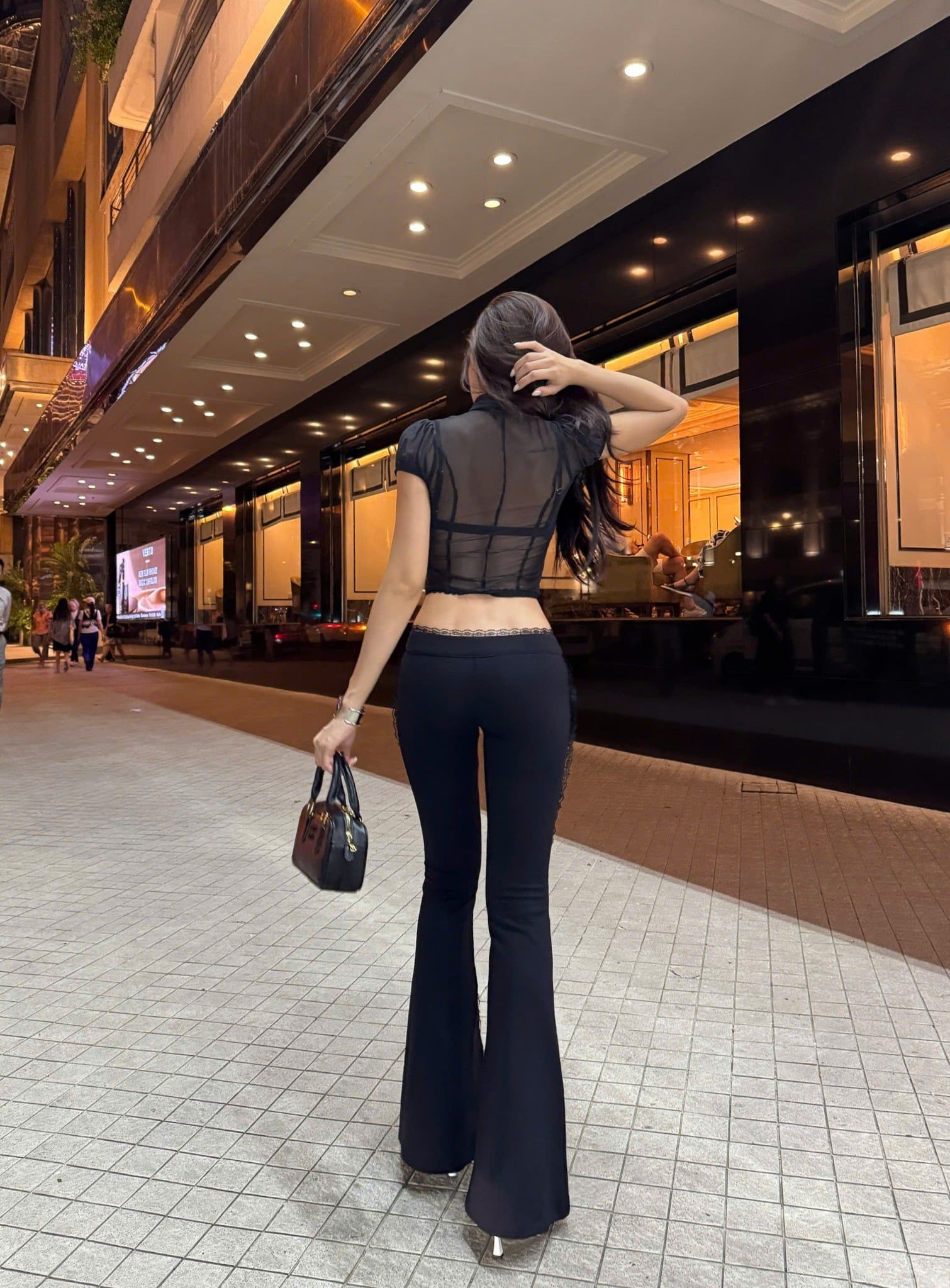  Áo xuyên thấu khoét cổ kèm bra HIBABY - KILLSYSTEM 