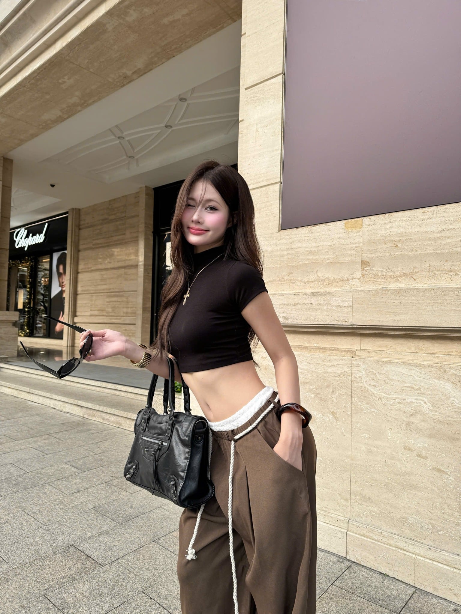  Áo thun croptop cổ lọ siêu ngắn ALIO - KILLSYSTEM 