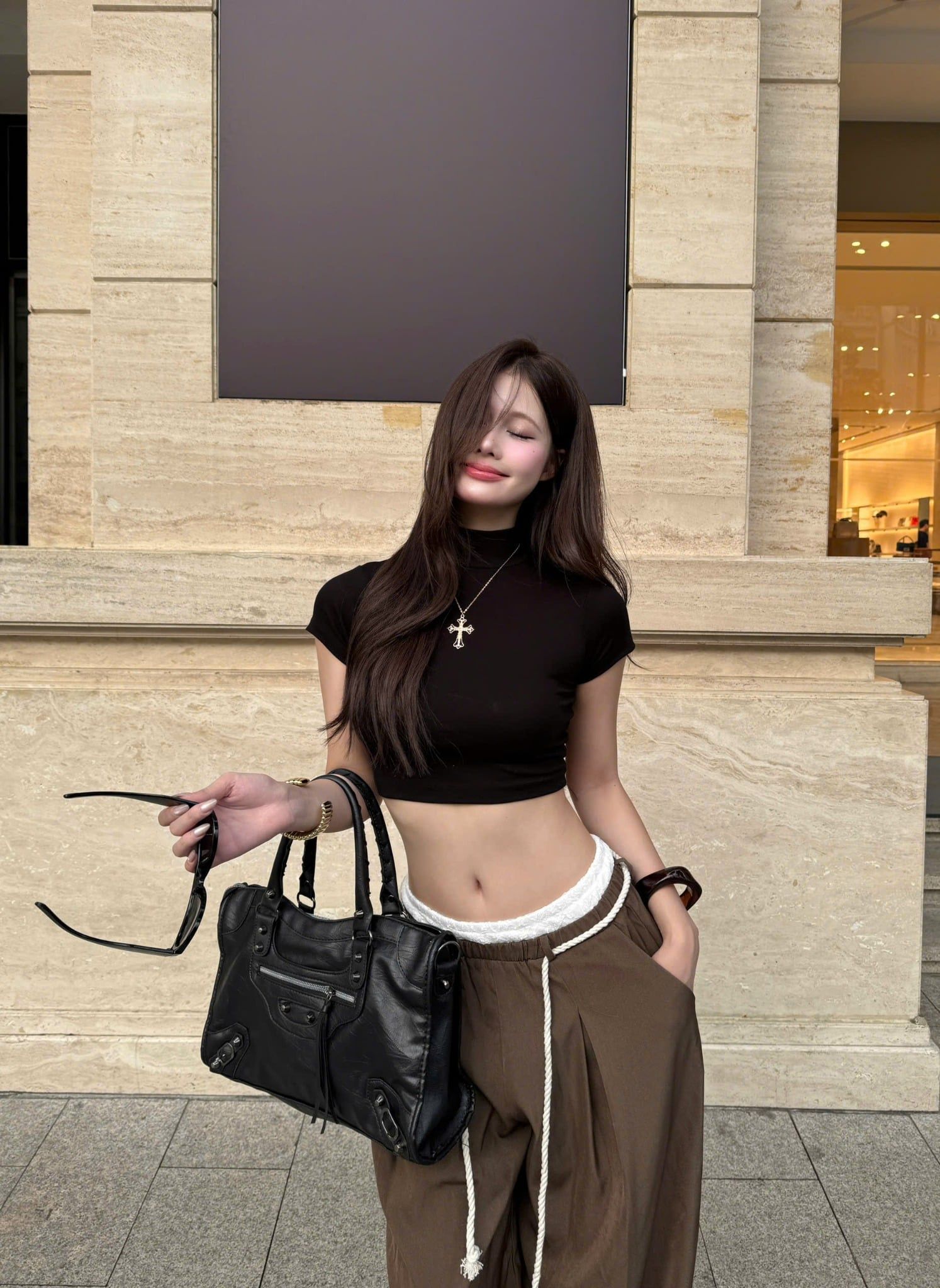  Áo thun croptop cổ lọ siêu ngắn ALIO - KILLSYSTEM 