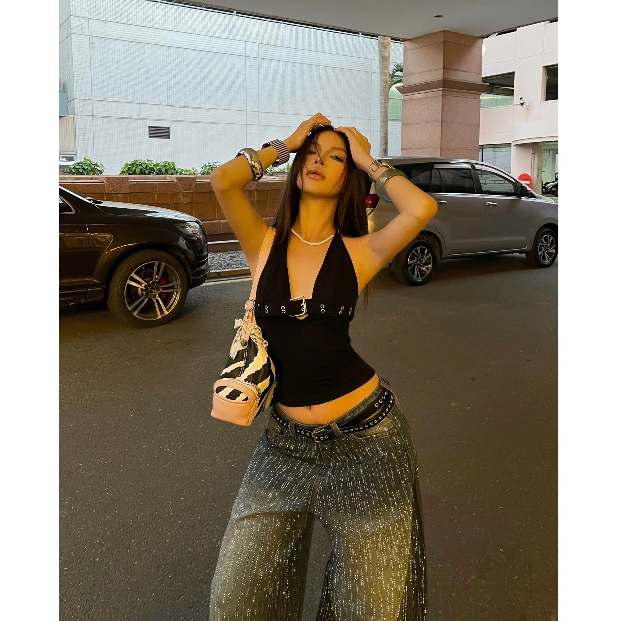  Áo yếm phối đai mắt cáo ôm body XGONE - KILLSYSTEM 