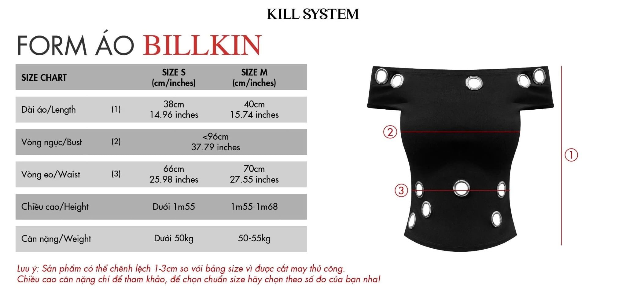  Áo thun bẹt vai mắt cáo BILLKIN - KILLSYSTEM 