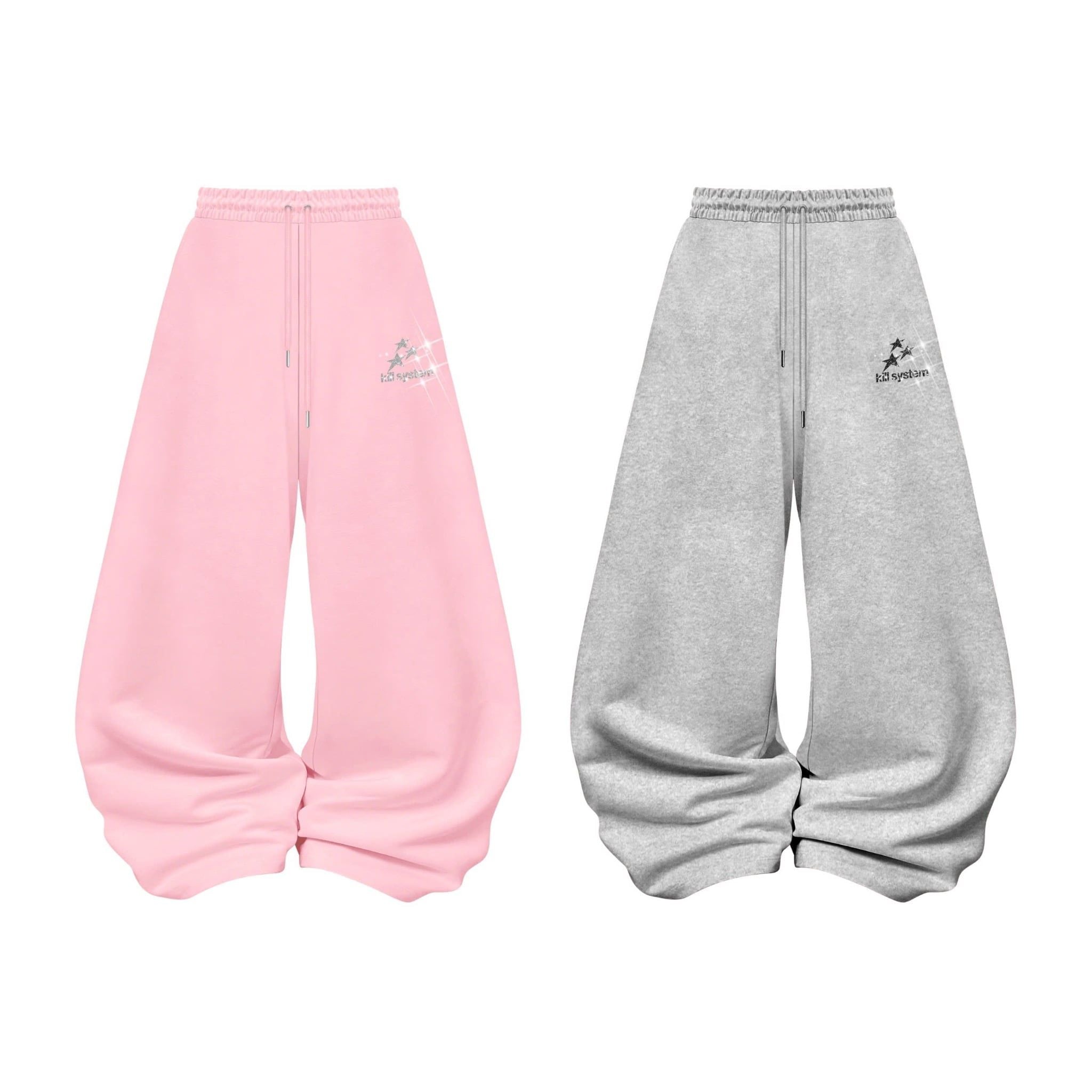  Quần nỉ ống rộng in nhũ SUPER STAR - KILLSYSTEM 