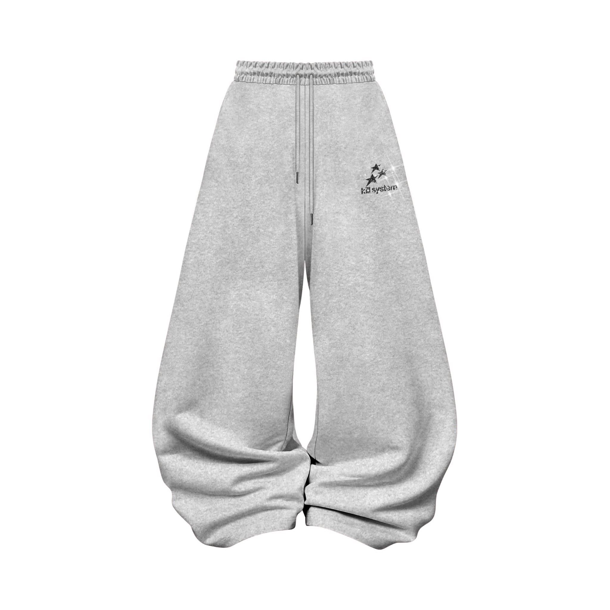  Quần nỉ ống rộng in nhũ SUPER STAR - KILLSYSTEM 